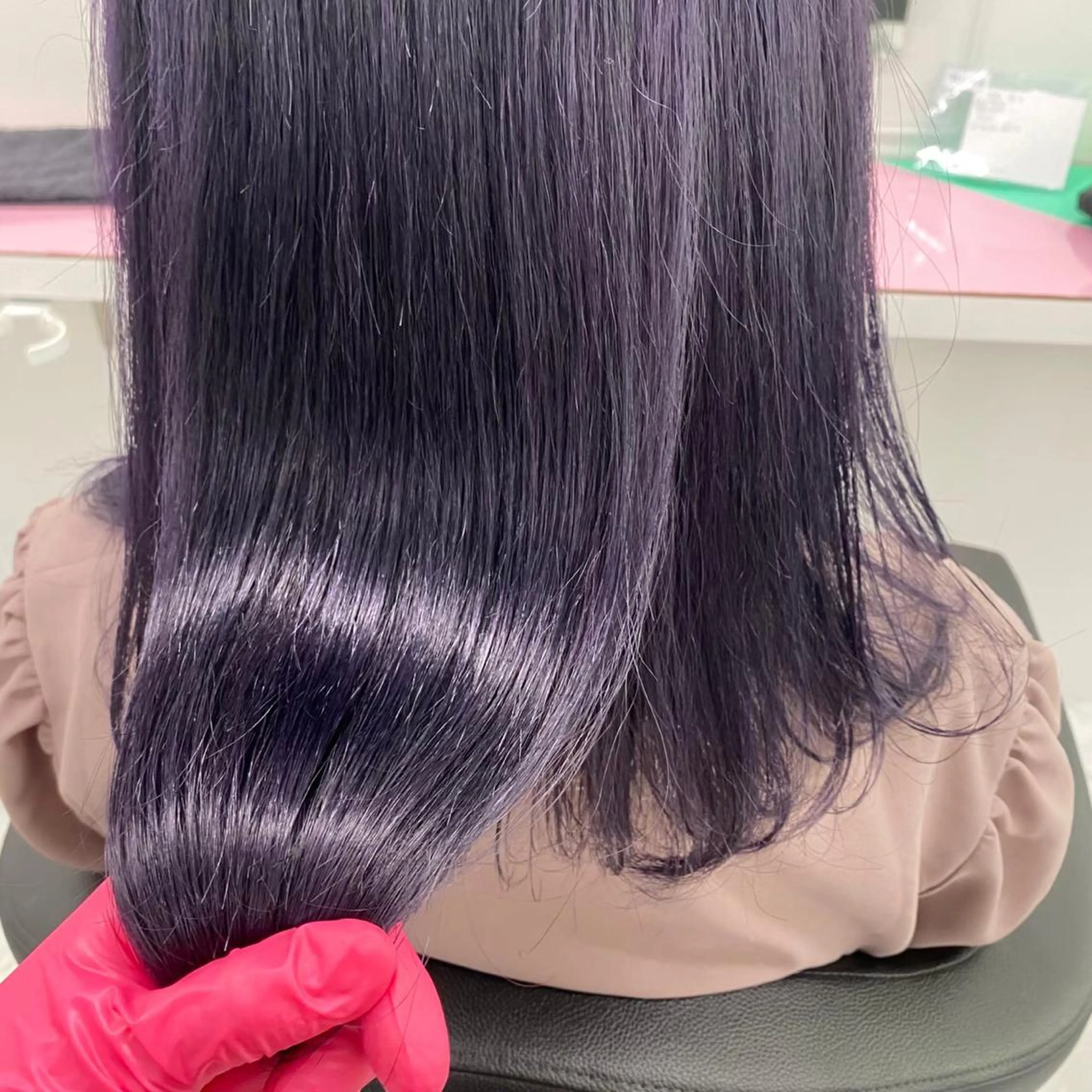 ミディアム カラー ヘアアレンジ 髪質改善 トリートメント 酸熱トリートメント 透明感/艶髪/💖 トレンドスタイル💖のヘアスタイル