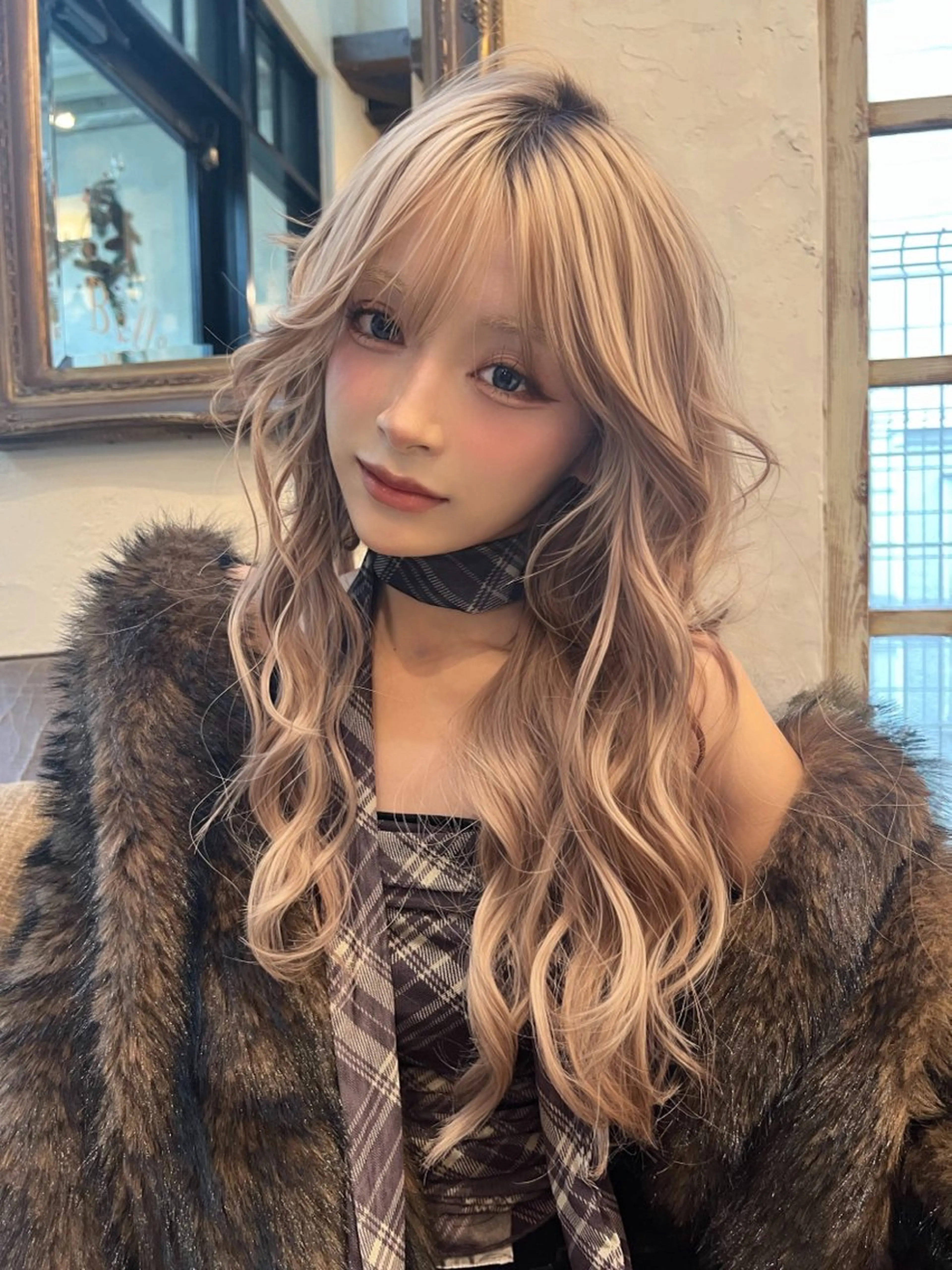 ロング カラー カット ヘアカラー belle   表参道　terrace所属・抜きっぱなしブロンド /ハイトーン/カナタのヘアスタイル