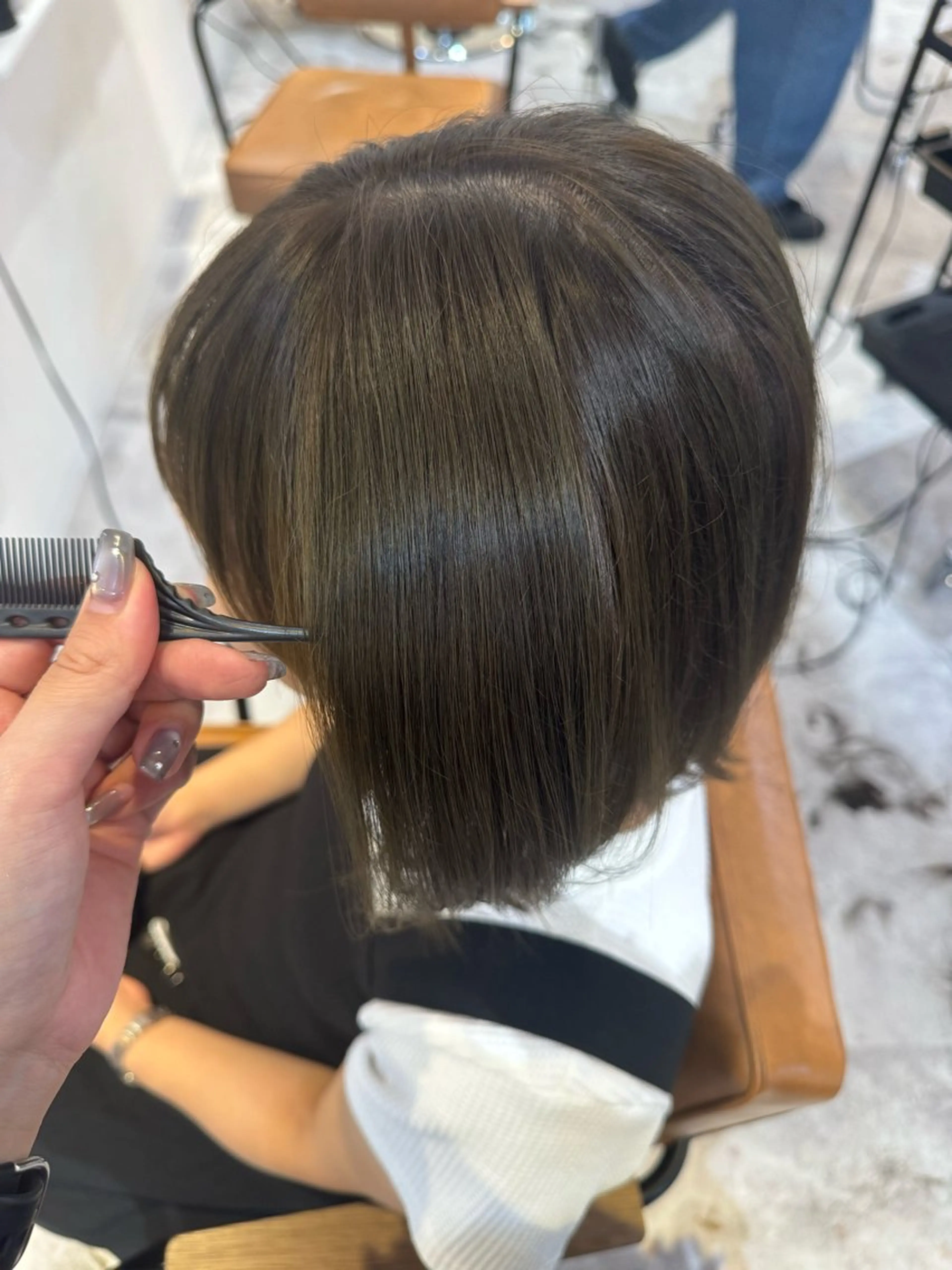 ミディアム カラー 赤み無し柔らかカラー 【梅田】madokaのヘアスタイル