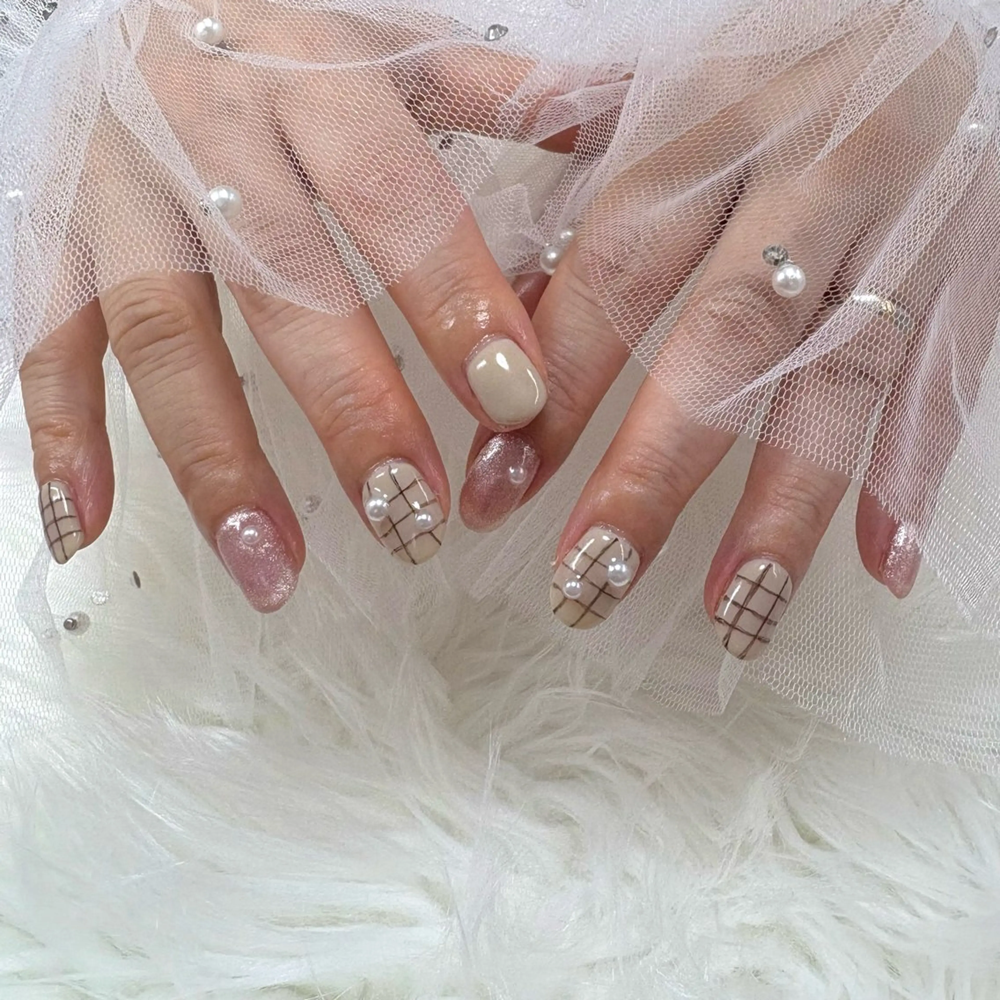 ネイル マグネットネイル ハンドネイル SHINE nail salonのネイルデザイン