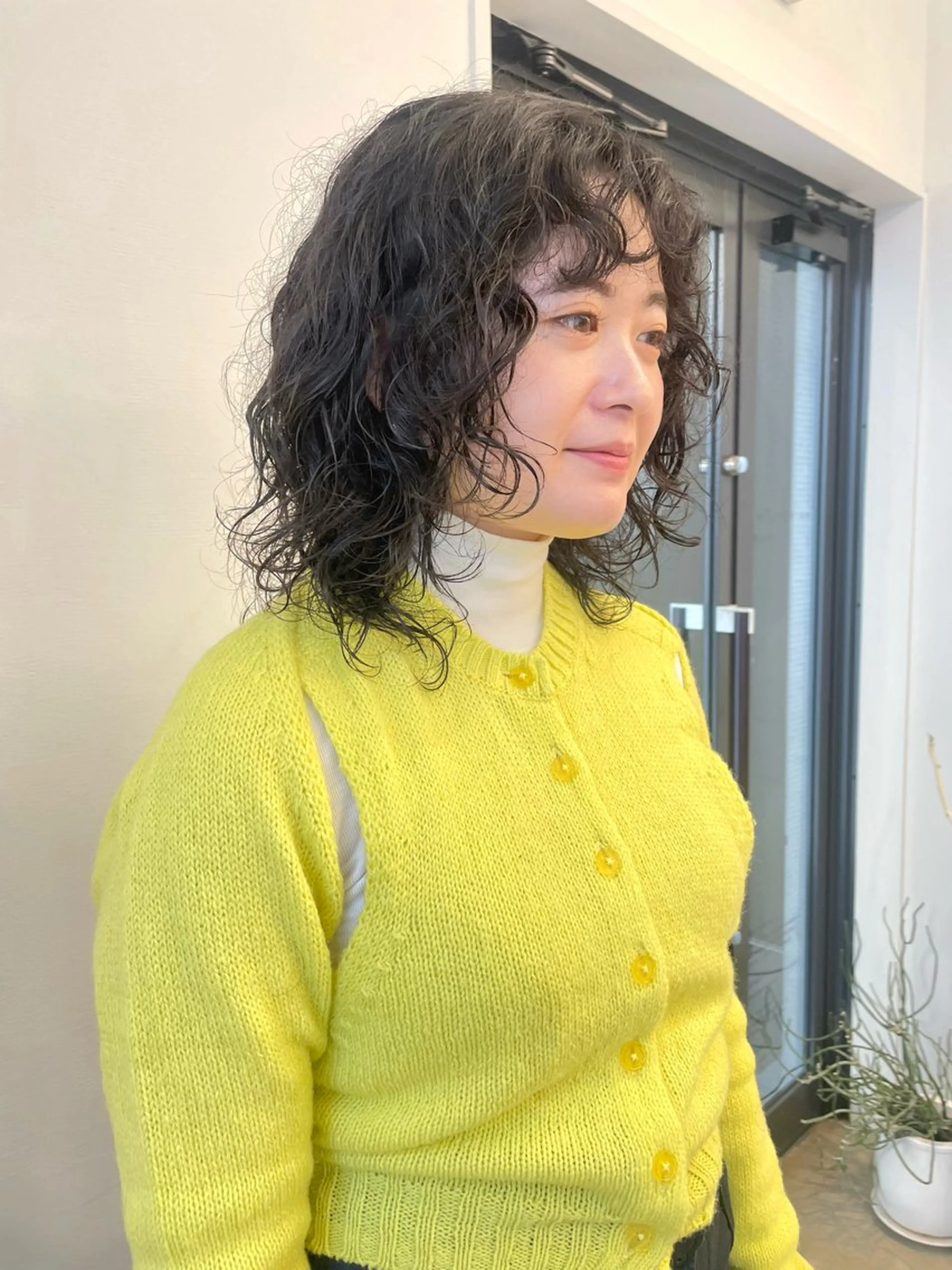 ミディアム パーマ pole所属・【pole】 minaのヘアスタイル