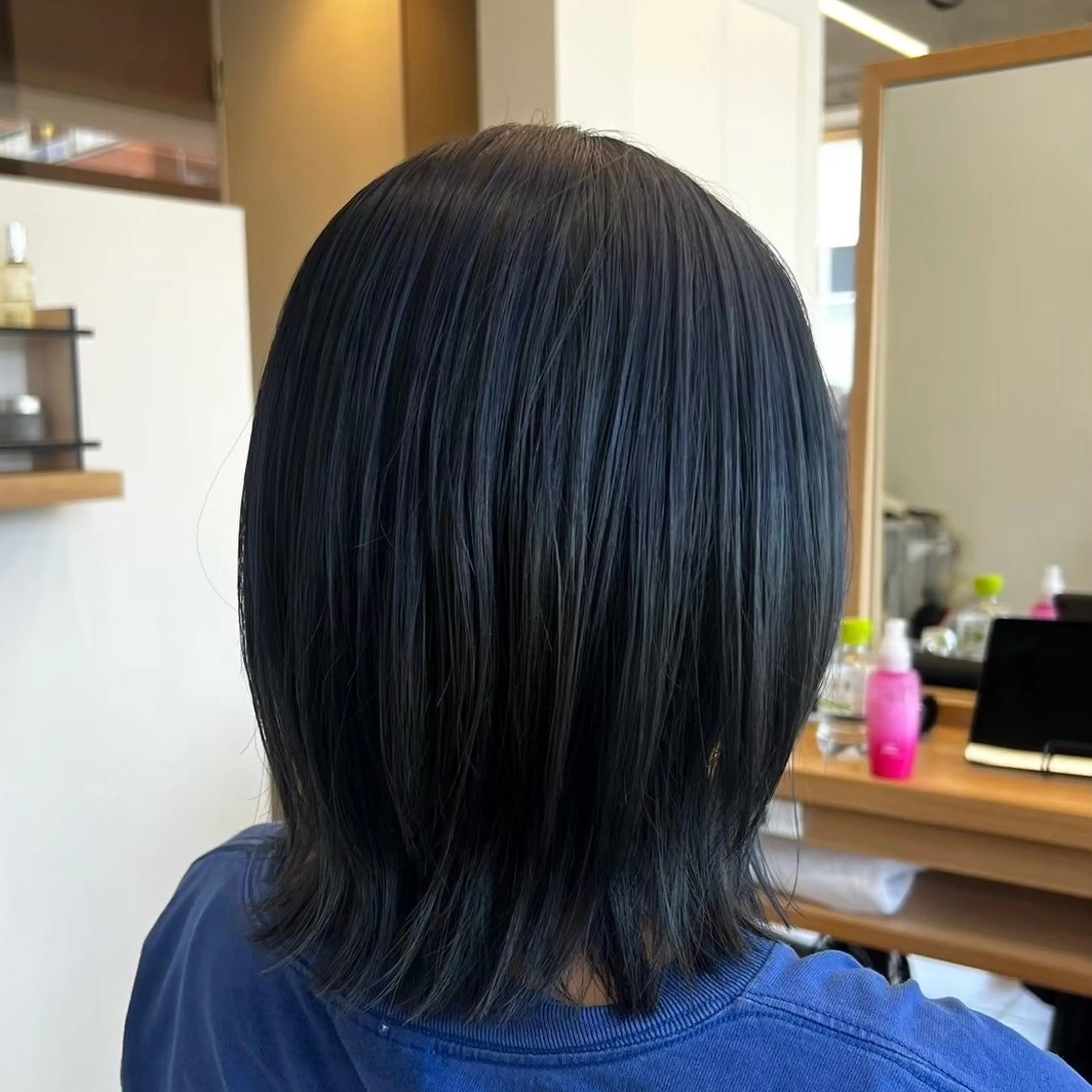 ミディアム カラー カット はらゆか🦄レディー スカット🧸のヘアスタイル