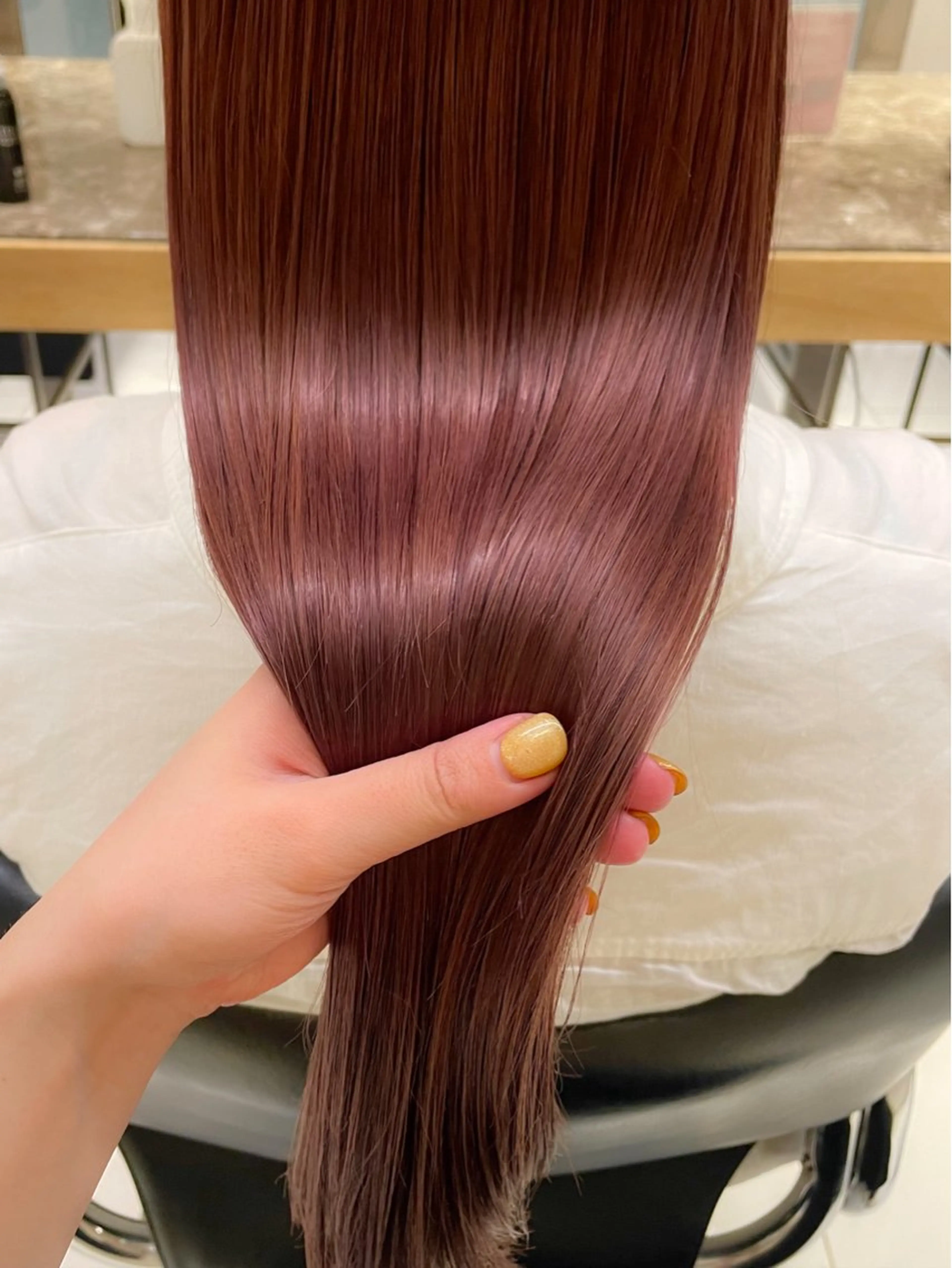 ロング カラー カット ヘアカラー レイヤー🍑透明感 カラー🤎AKARIのヘアスタイル