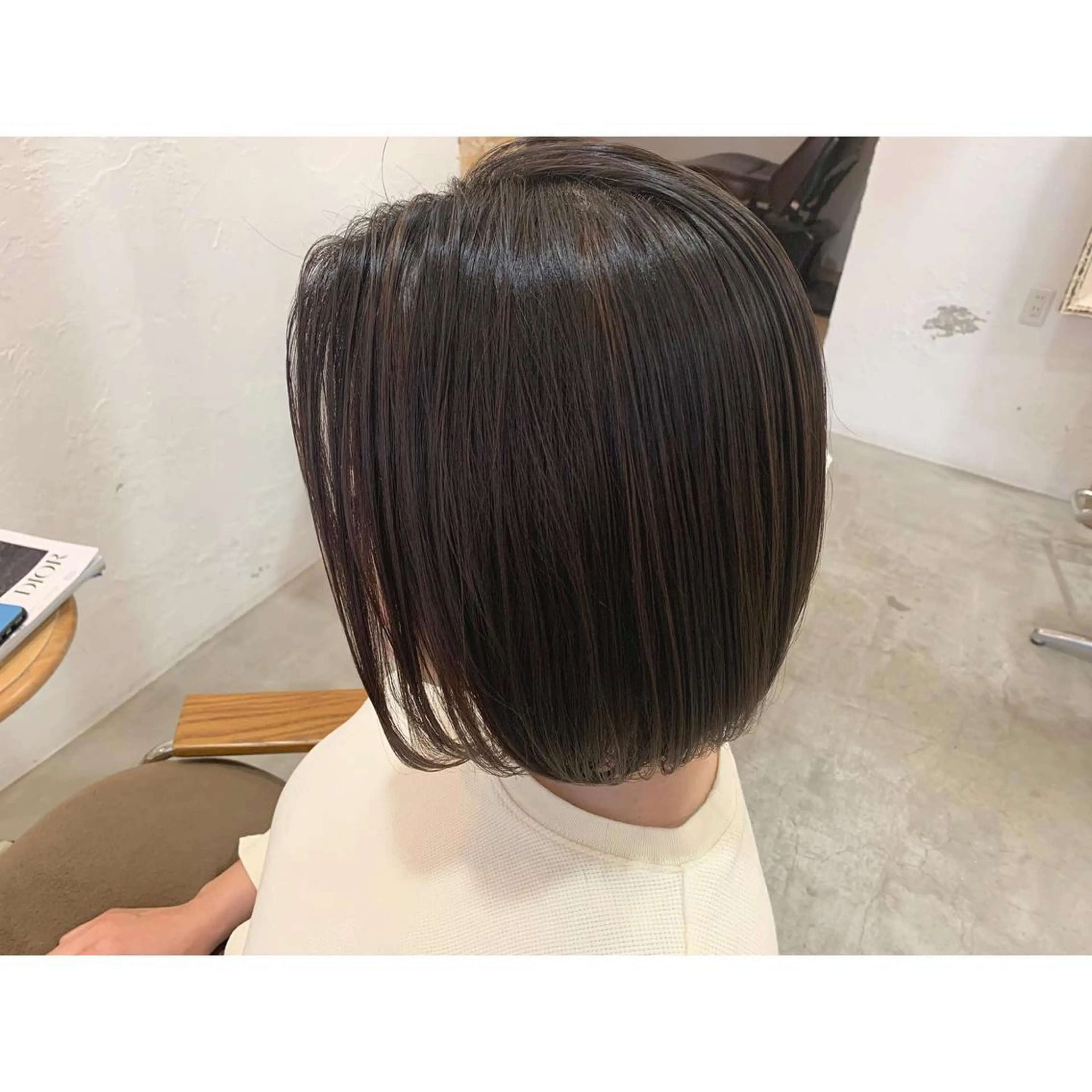 ミディアム カラー カット ヘアカラー fio マナミのヘアスタイル