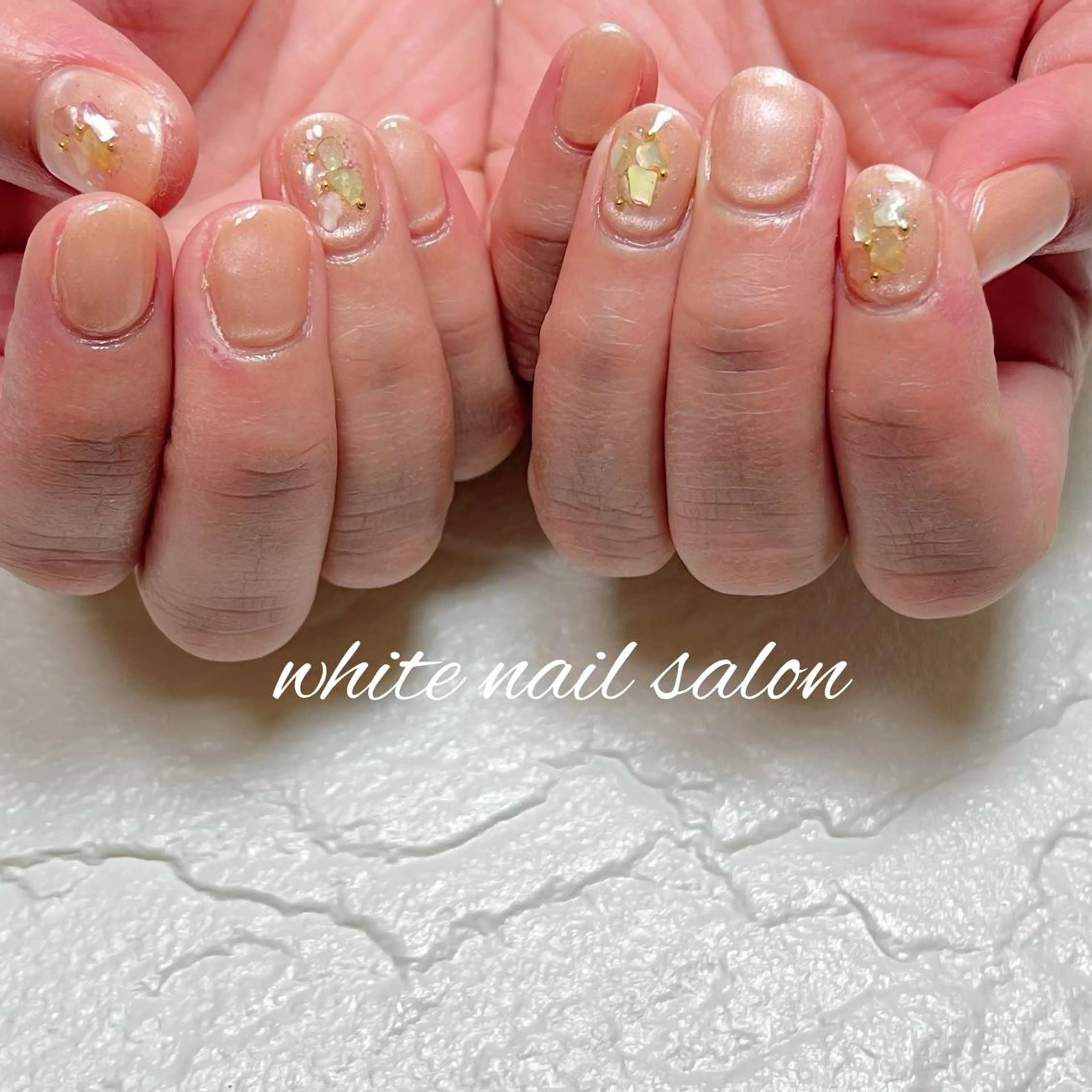ネイル フットネイル ジェルネイル ハードジェル ラメ(グリッター) 持ち込み ハンドネイル white nail salonのネイルデザイン