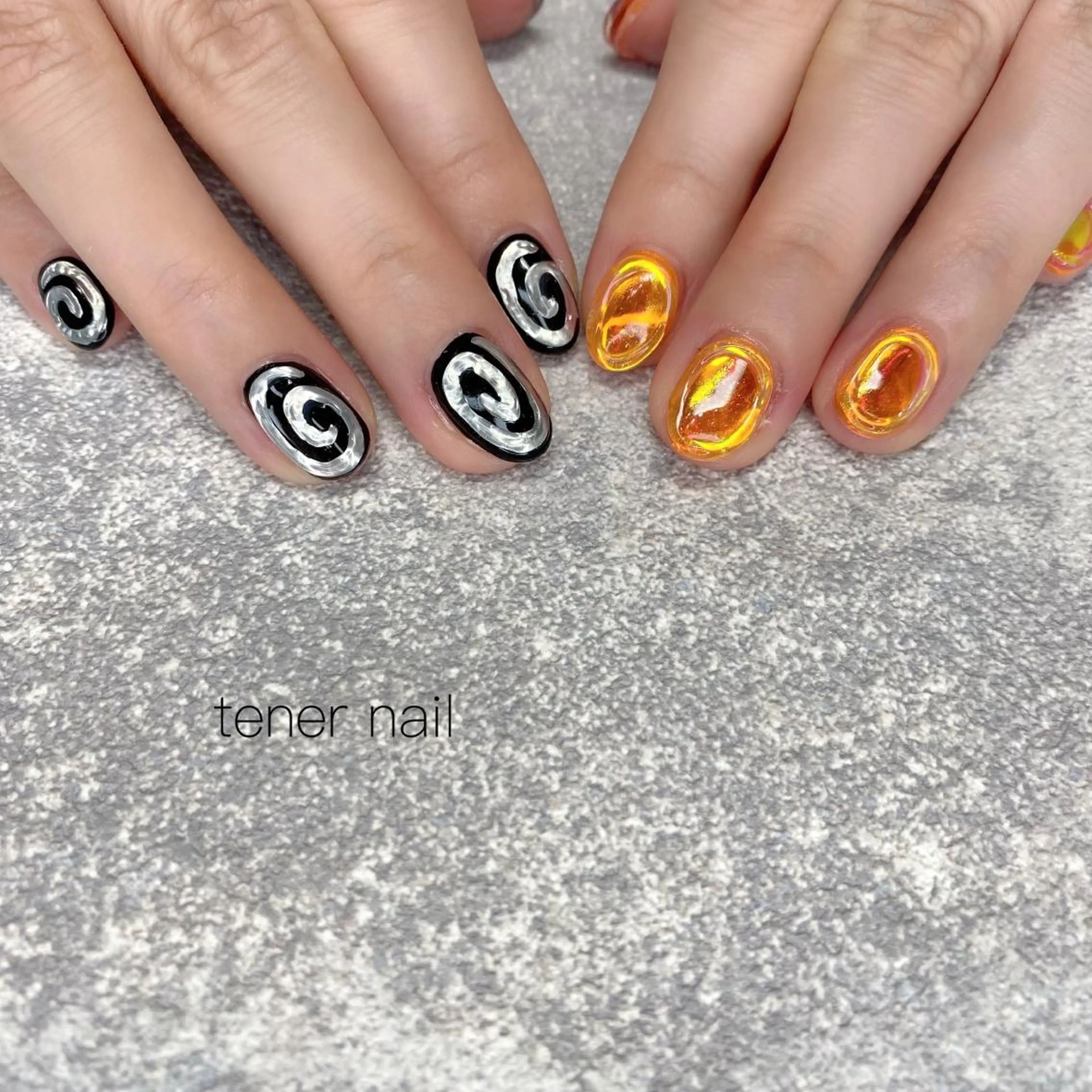 ネイル 氷ネイル・うるうるネイル tener  nail  テネルネイル所属・テネルネイル tener nailのネイルデザイン