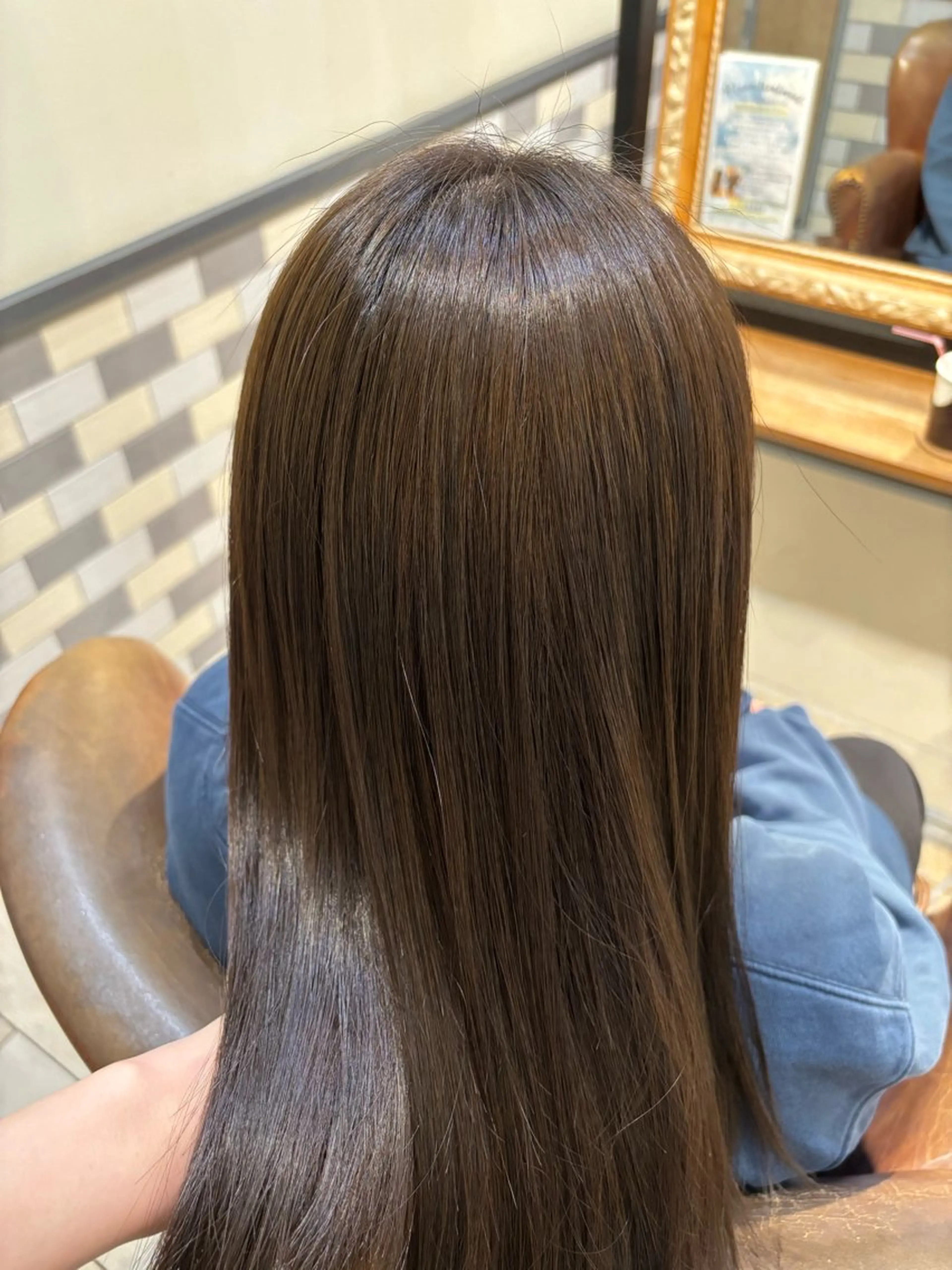 ロング カラー ブラウンカラー ナチュラルブラウン 古屋 澪　艶髪カラー✨のヘアスタイル