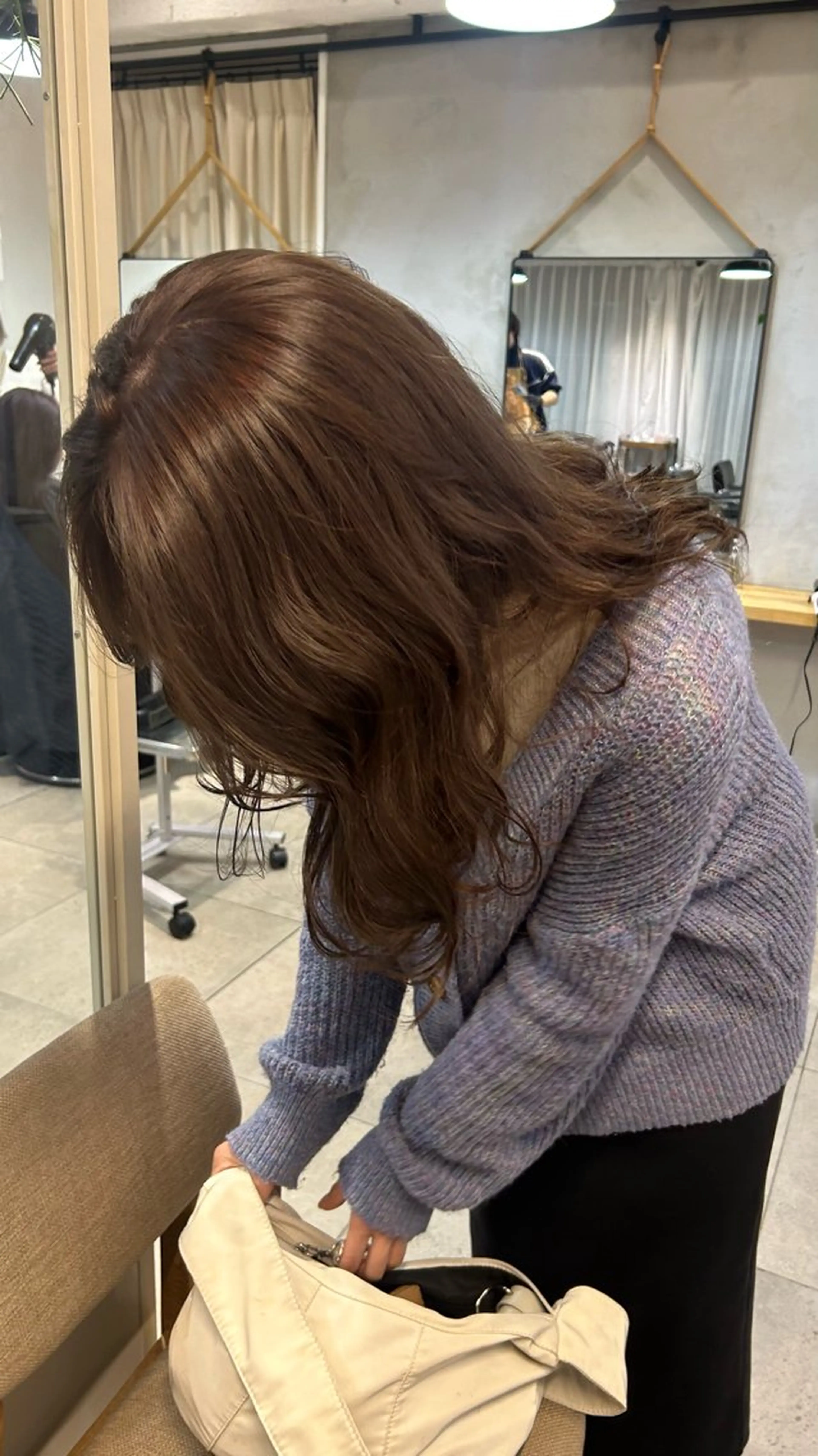 ミディアム カラー ヘアカラー じゅわっと暖色カラー 🍊Moemiのヘアスタイル