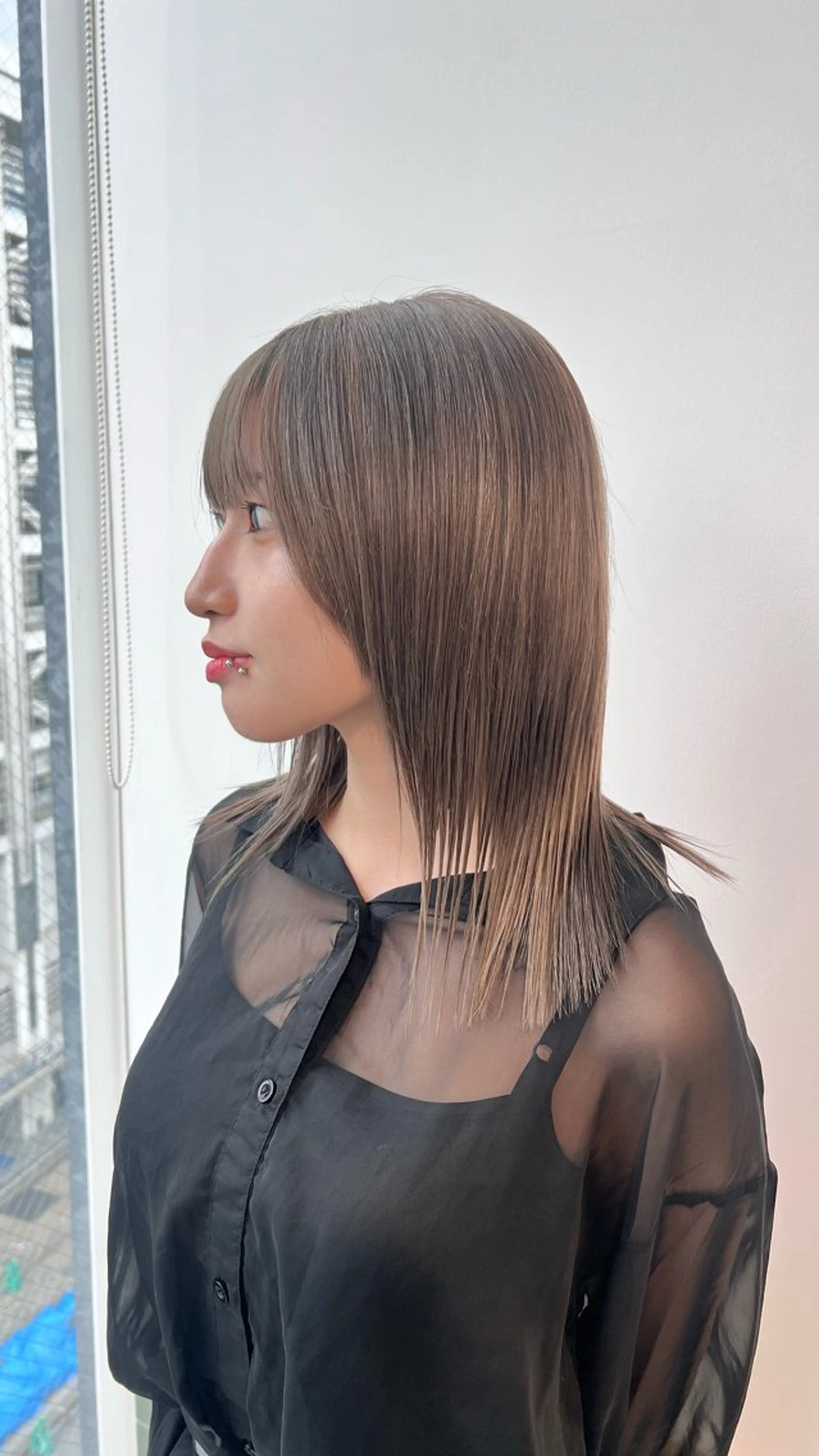 セミロング カラー カット ヘアカラー トリートメント レイヤー/透明感 カラー🌿KANTAのヘアスタイル