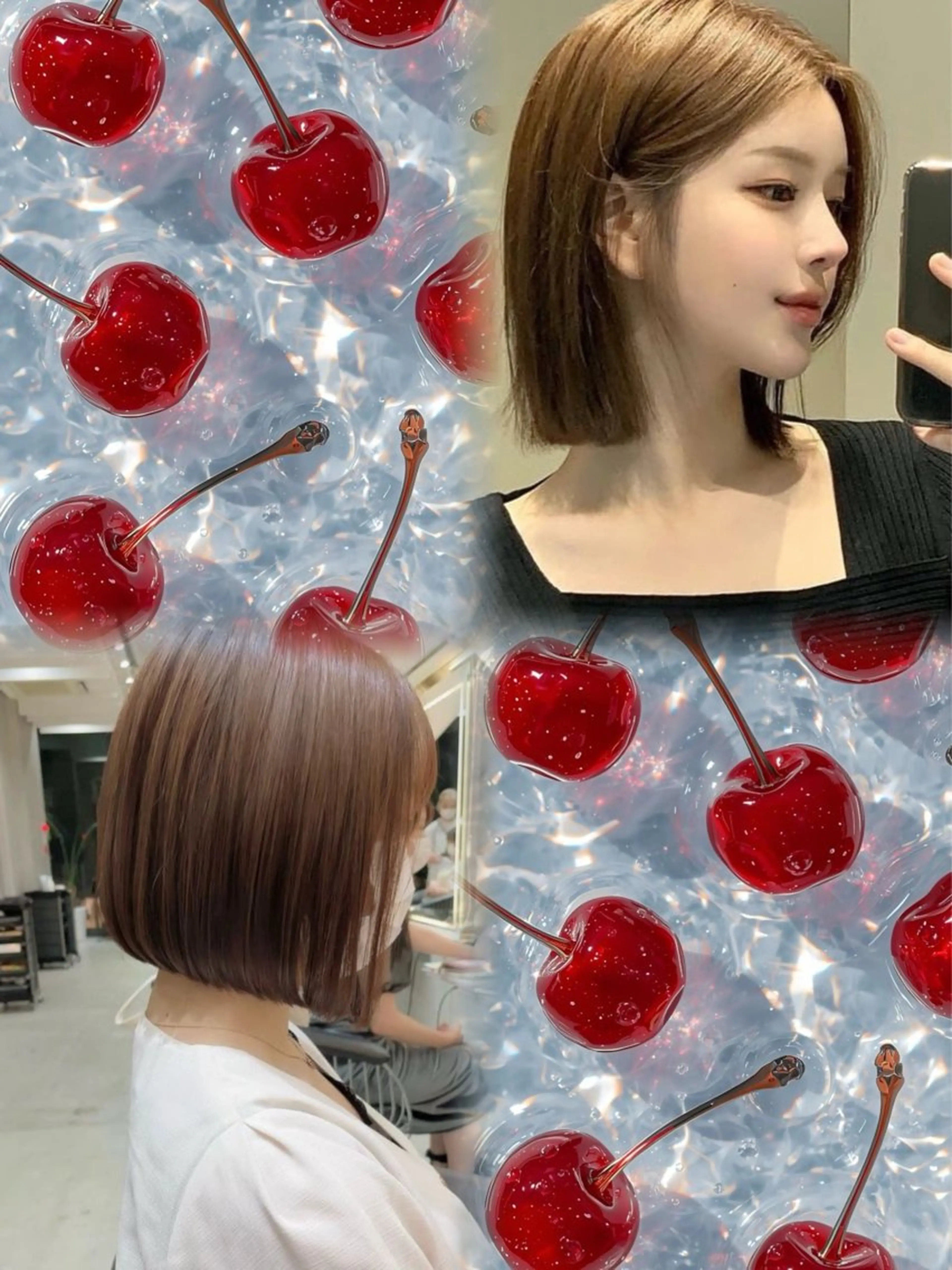 【ボブ、切りっぱなしボブ】レディースカット🍒の写真