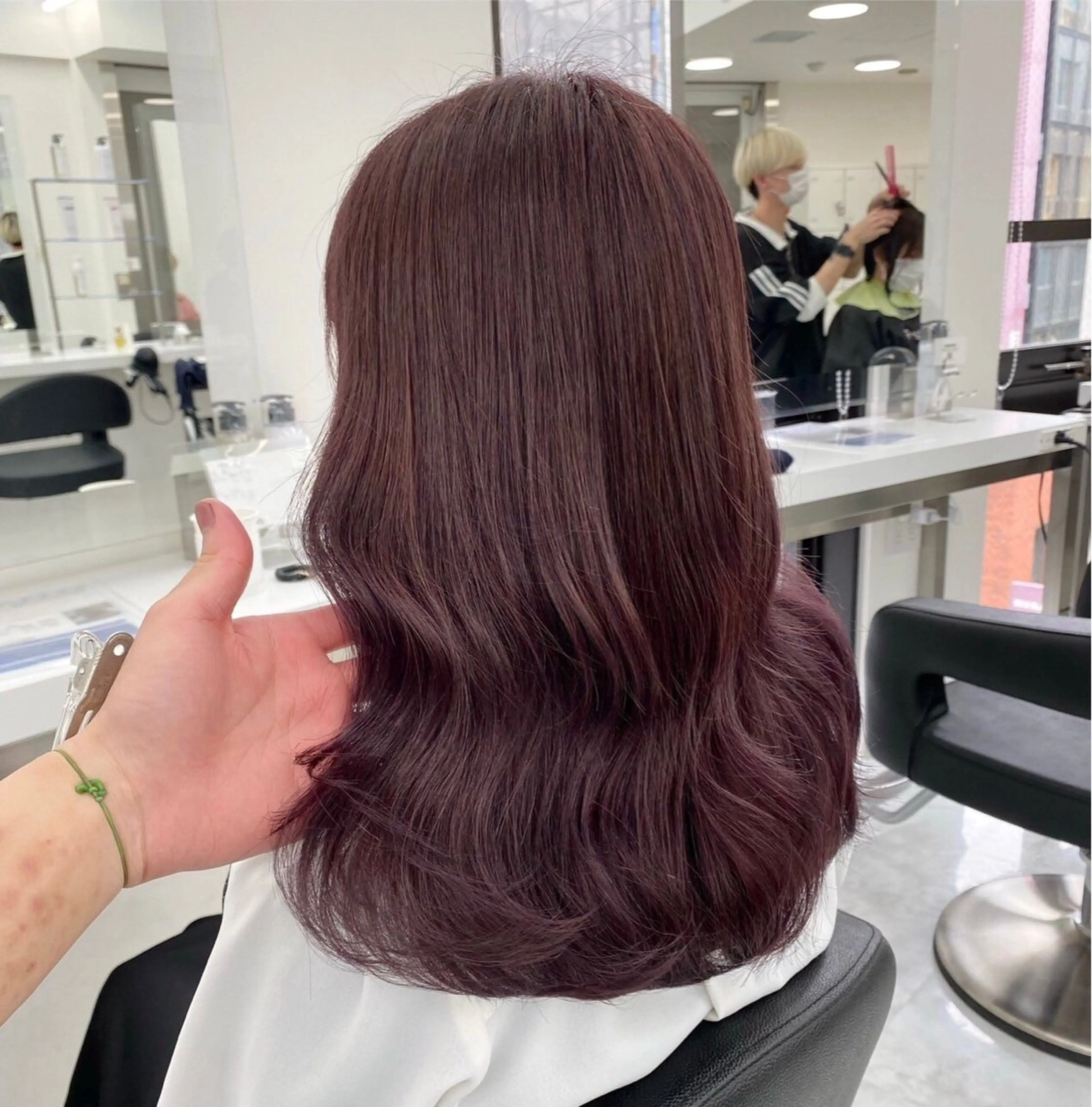 ロング カラー ヘアカラー トリートメント ヘッドスパ ヘアセット 🩷暖色カラー🩷 BONのヘアスタイル