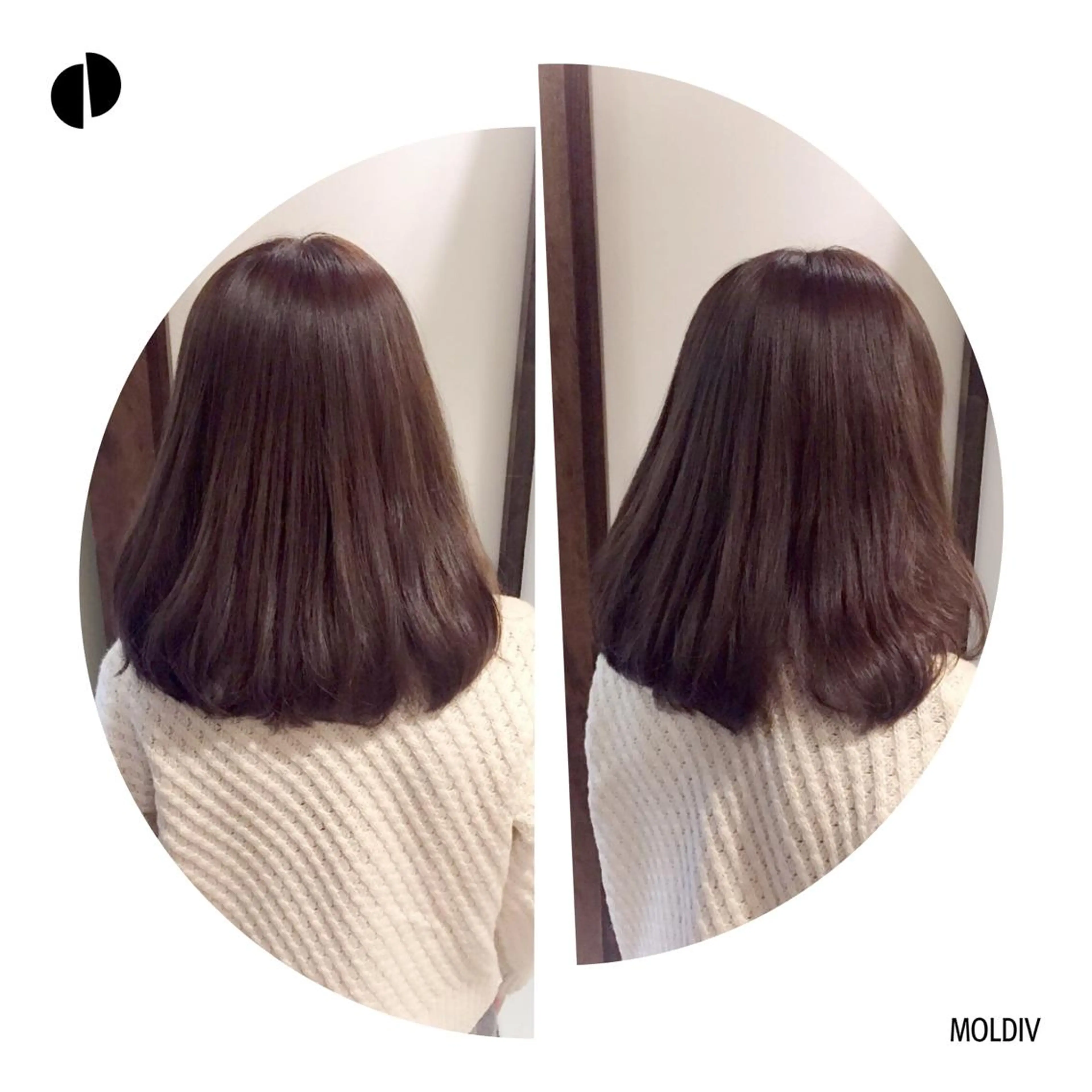 ミディアム セミロング カラー グレージュ ✨縮毛矯正✨髪質改善 ナカシマ ユミのヘアスタイル