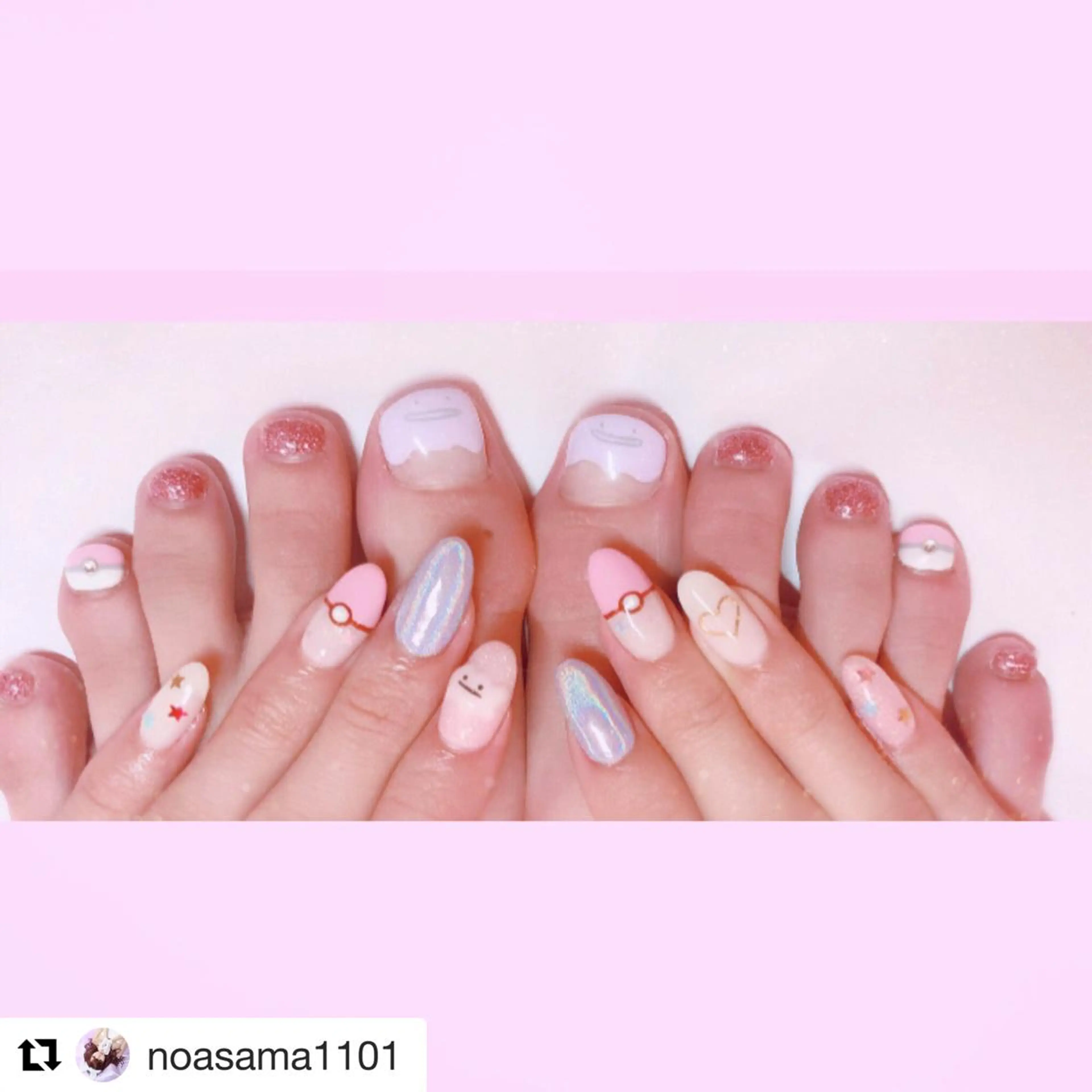 ミディアム カラー メンズ キッズ ネイル マツエク・マツパ 付け放題 アートネイル キラキラネイル 持ち込み スカルプネイル NAILSGOGO shibuyaのネイルデザイン