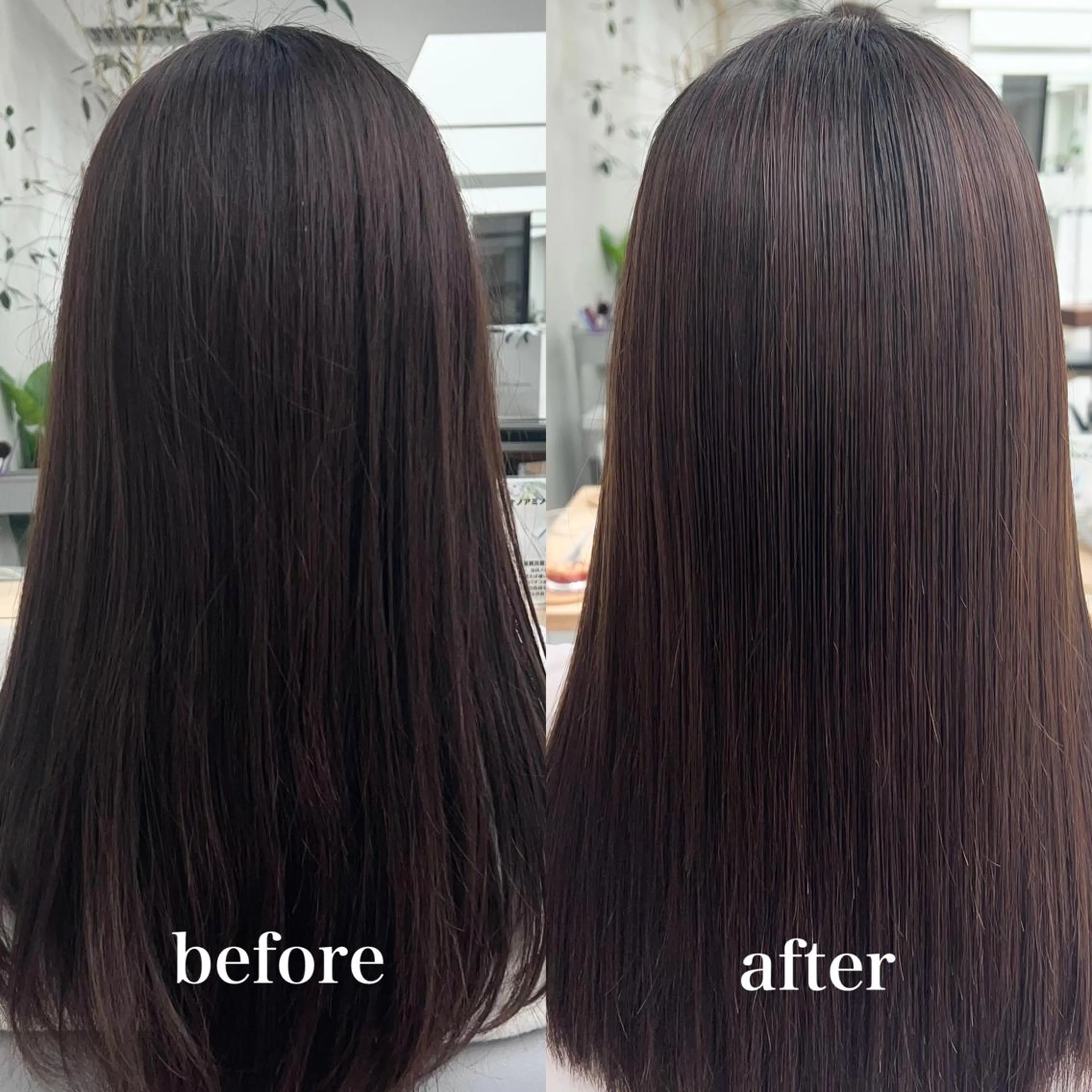 セミロング パーマ 縮毛矯正 トリートメント 【くせ毛さんのお悩み 解決🍀】栗橋のヘアスタイル