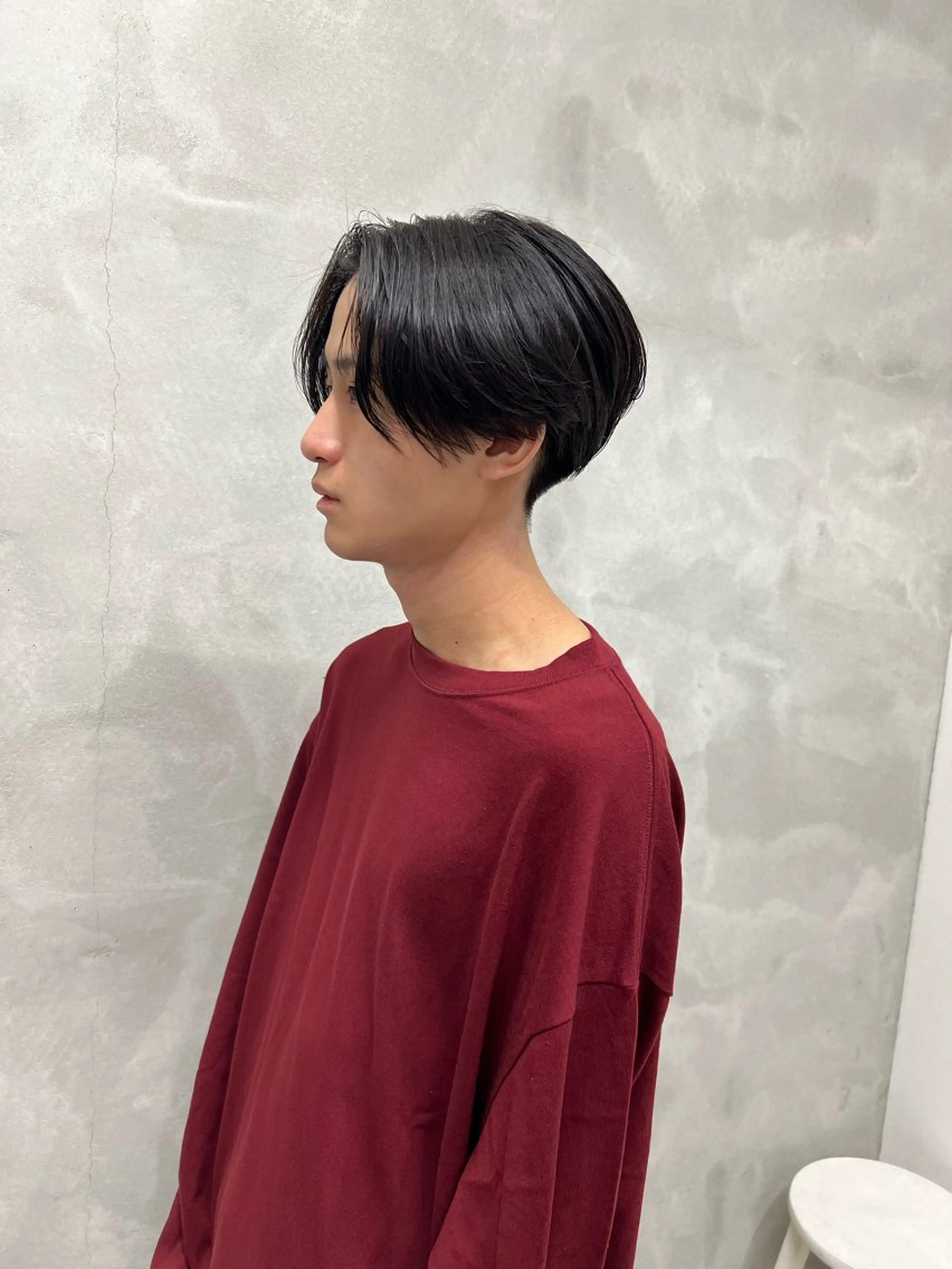 ショート パーマ メンズ センターパート メンズパーマ ニュアンスパーマ 村山 豪歩のヘアスタイル