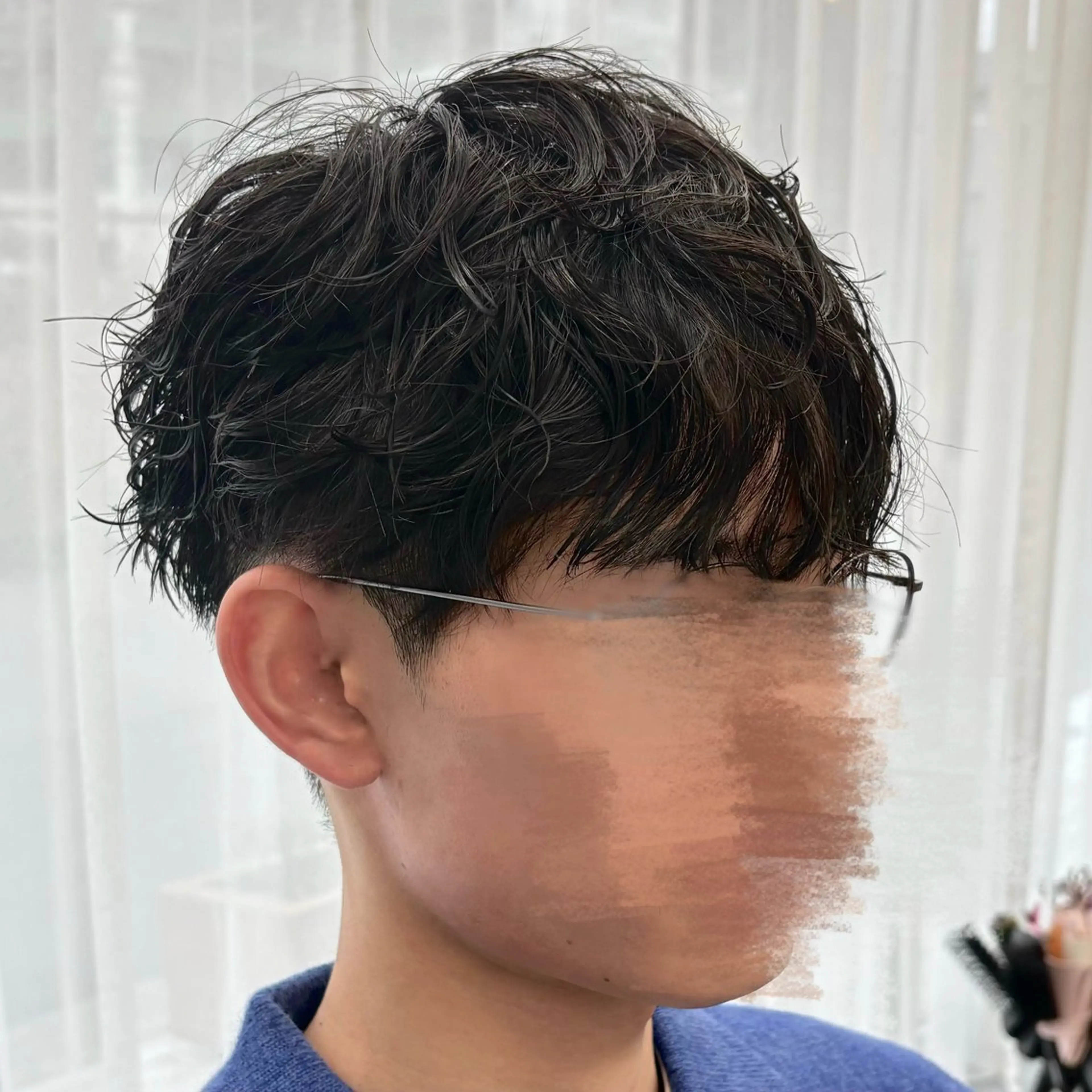 ショート パーマ メンズ メンズパーマ カット パーマ いちか🤍 COQU千葉のヘアスタイル