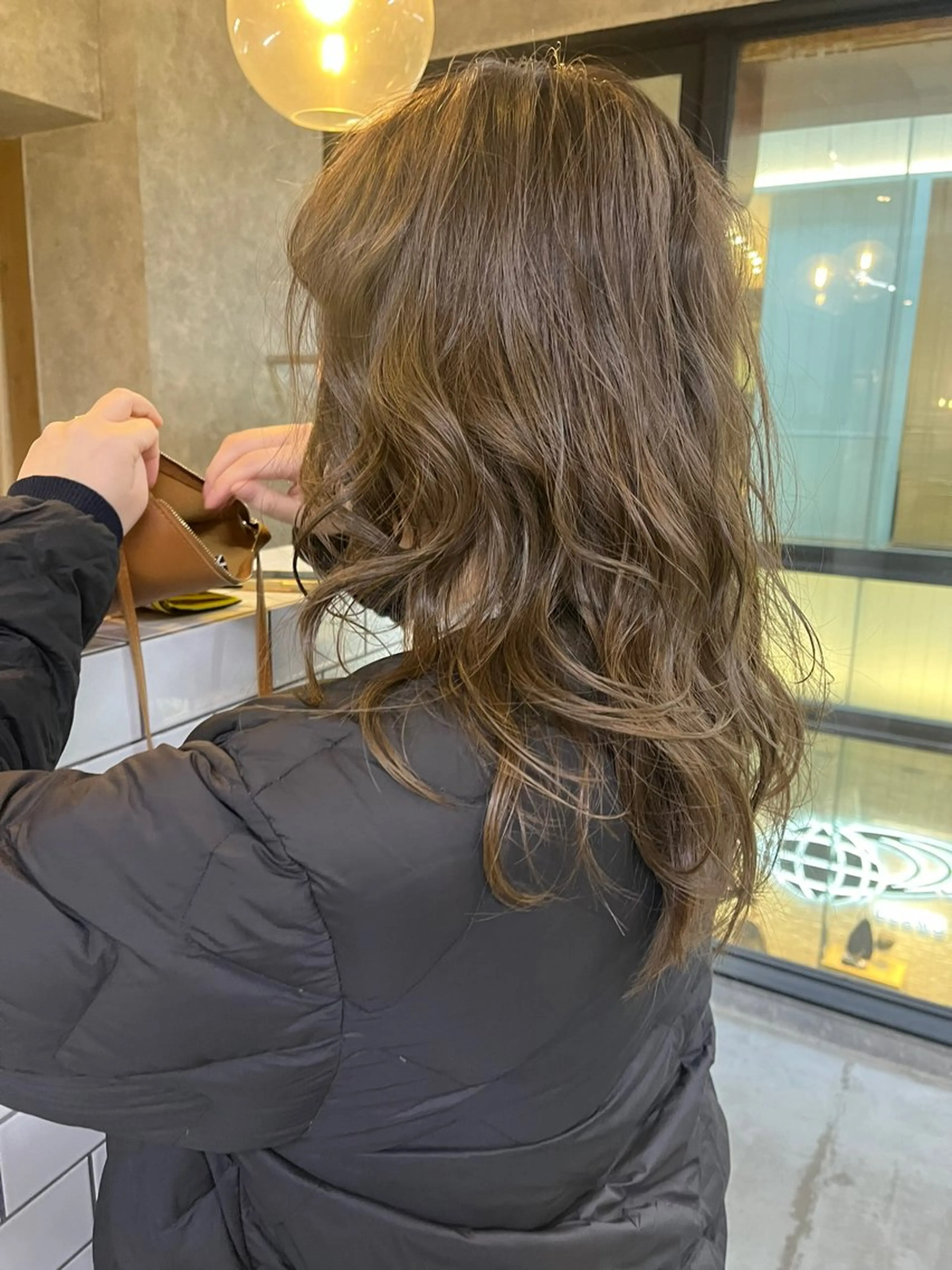 ロング パーマ カット パーマ 細川 夕利亜のヘアスタイル