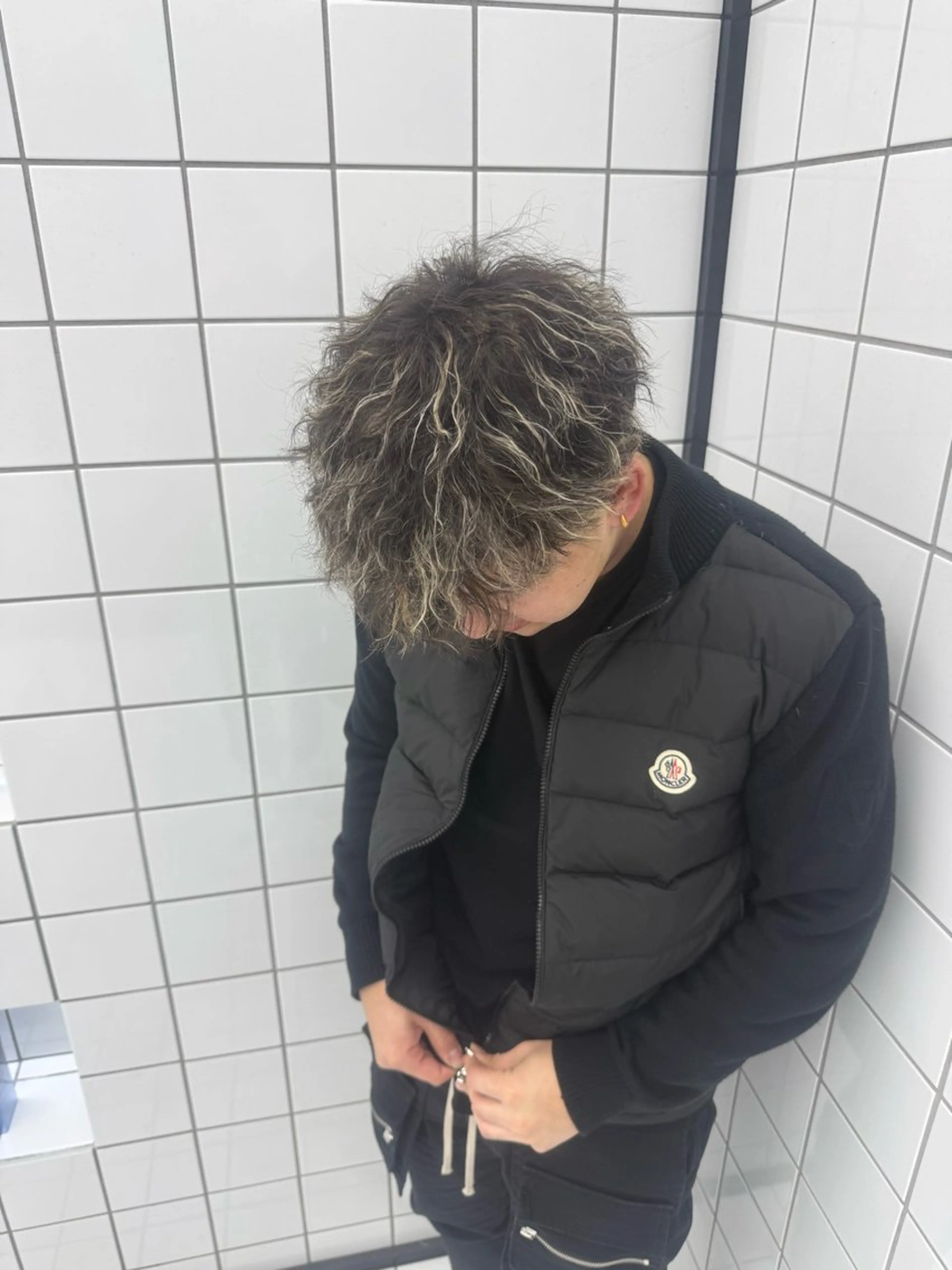 パーマ メンズ バレイヤージュ/ メッシュ小林賢太朗のヘアスタイル