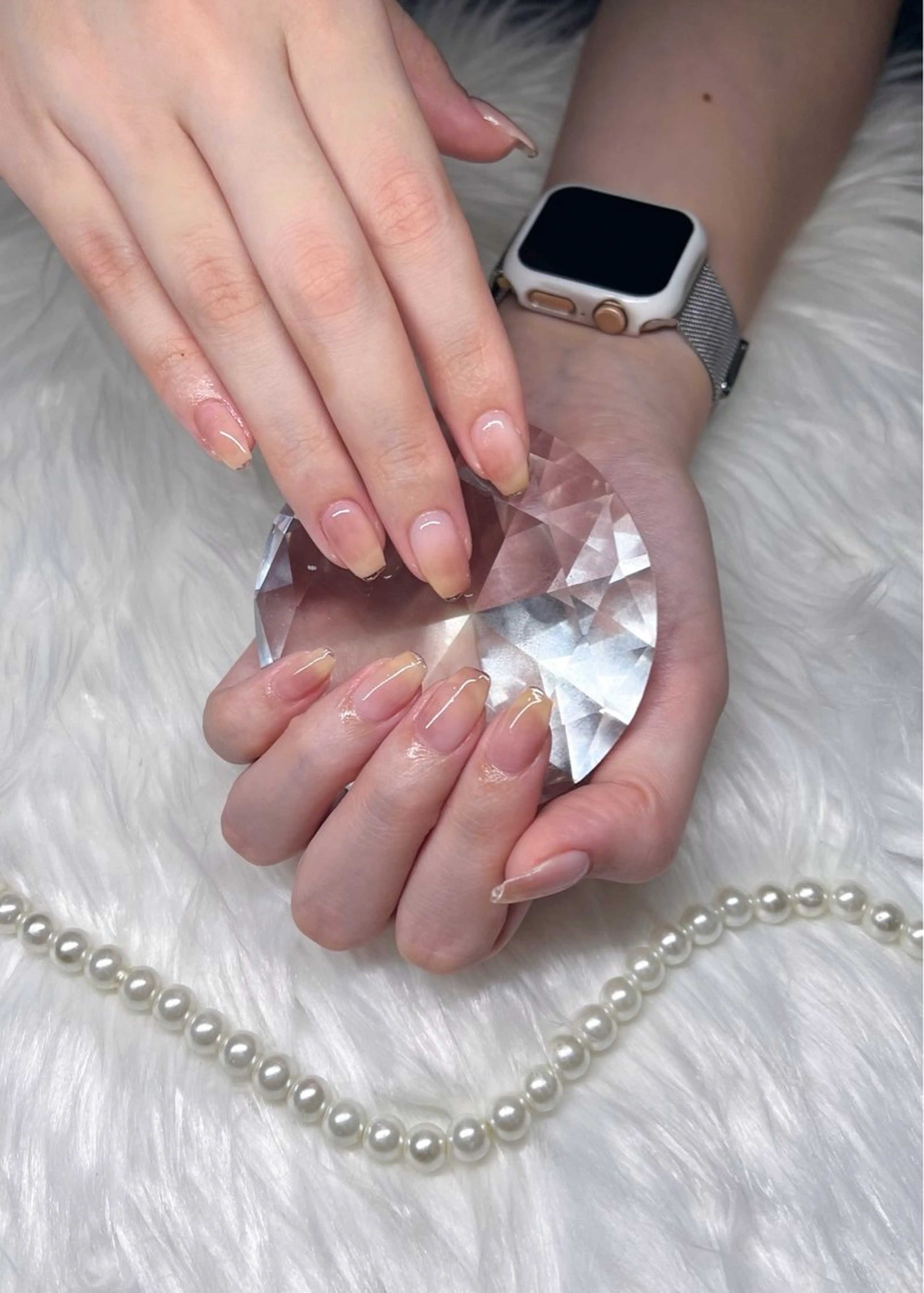 ネイル ジェルネイル 持ち込み ニュアンスネイル ハンドネイル Kobayashi Komugiのネイルデザイン