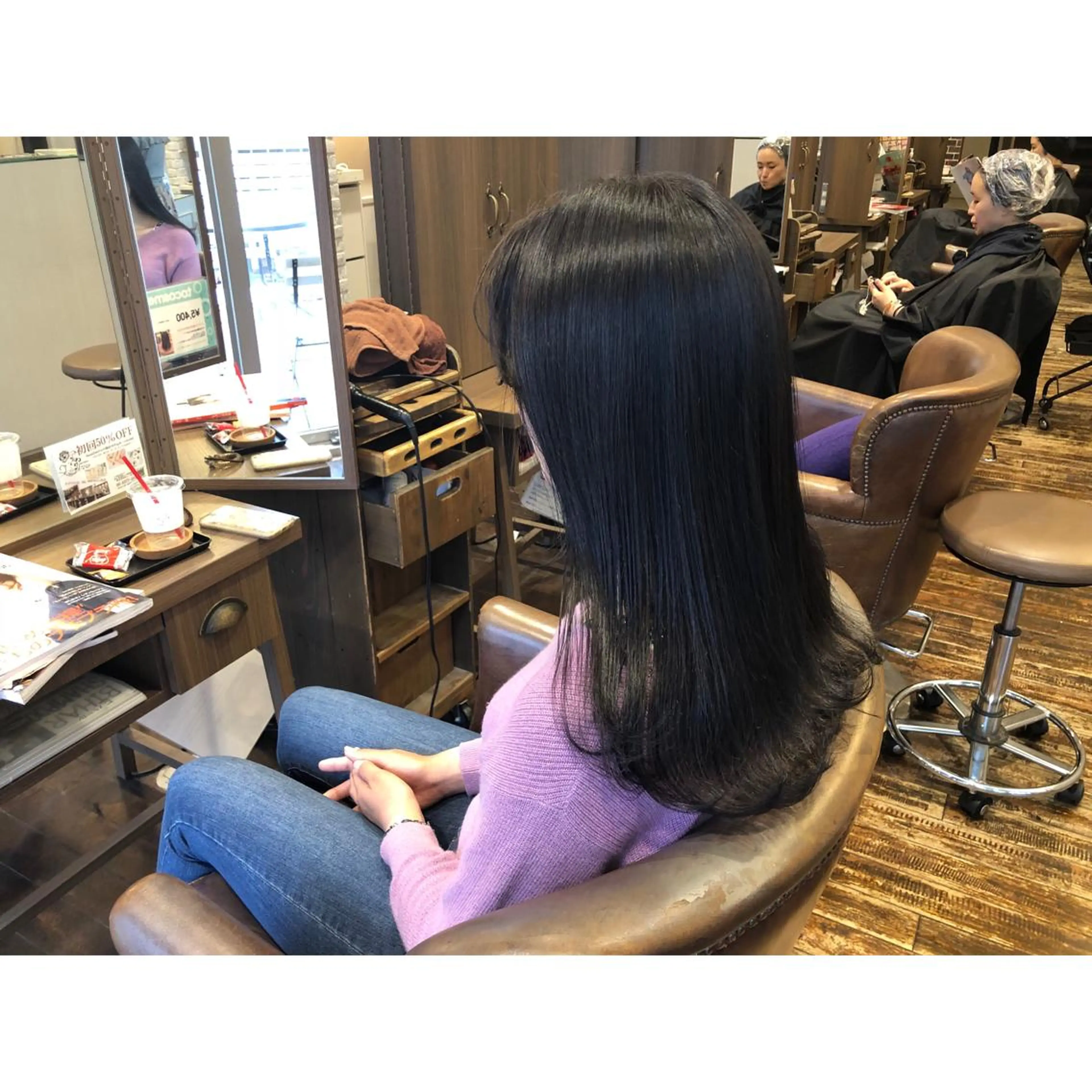 ロング カラー ヘアアレンジ 藤井 菜緒のヘアスタイル
