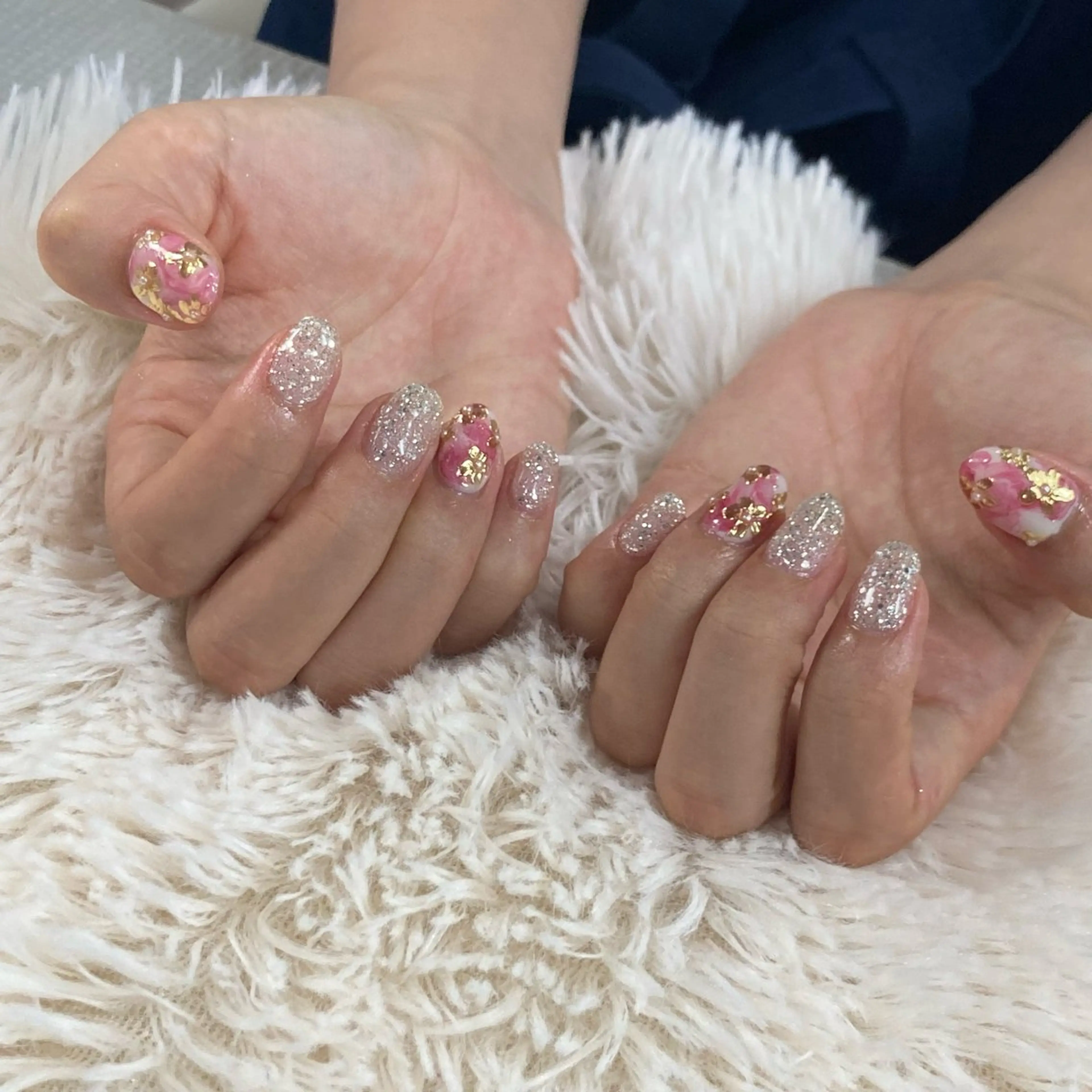 ネイル ラメ(グリッター) nail salon　share所属・Share wakanaのネイルデザイン