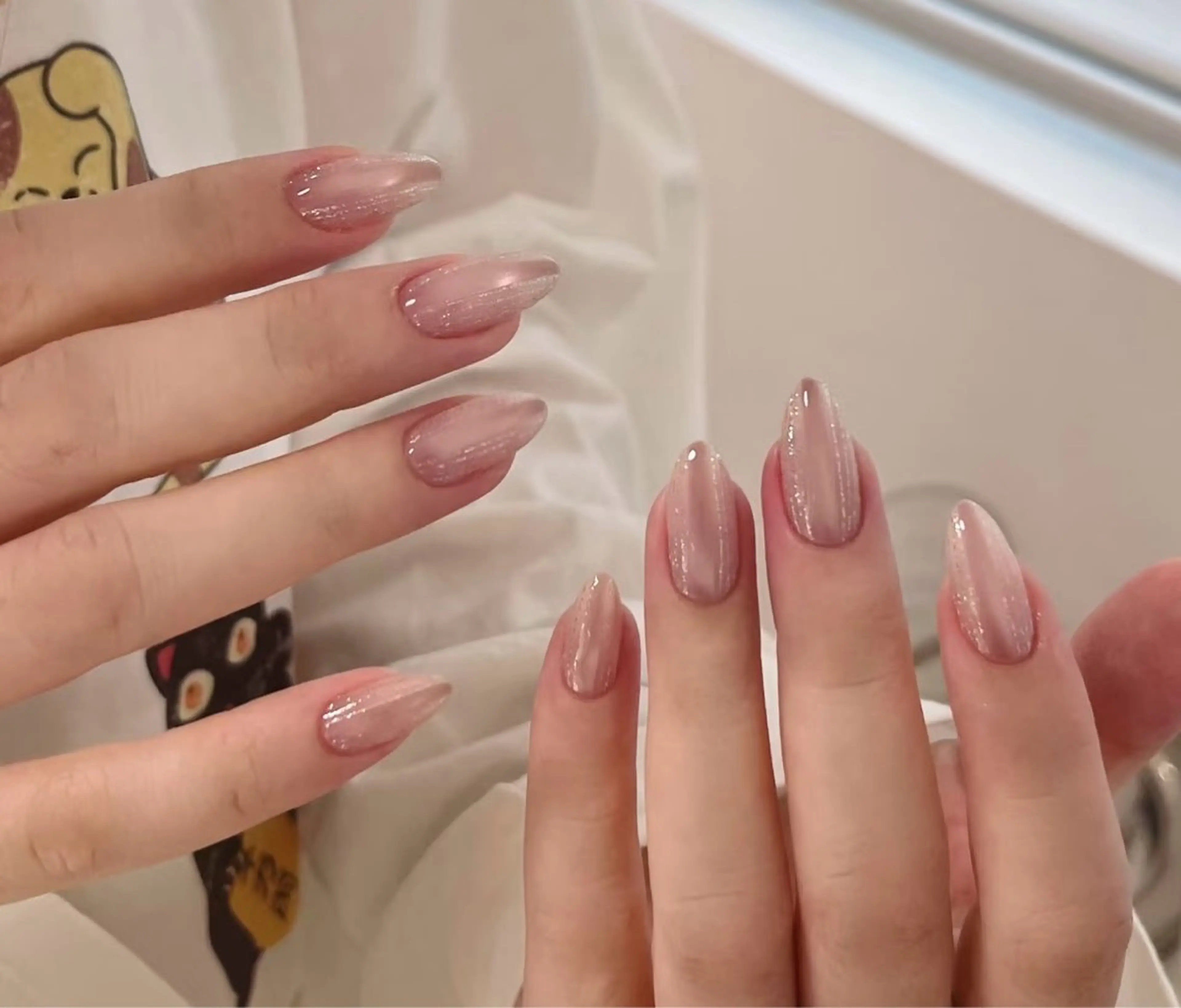 ネイル フラワーネイル フレンチネイル ジェルネイル ガラスフレンチ ハート ハンドネイル BabyYouMi nailのネイルデザイン