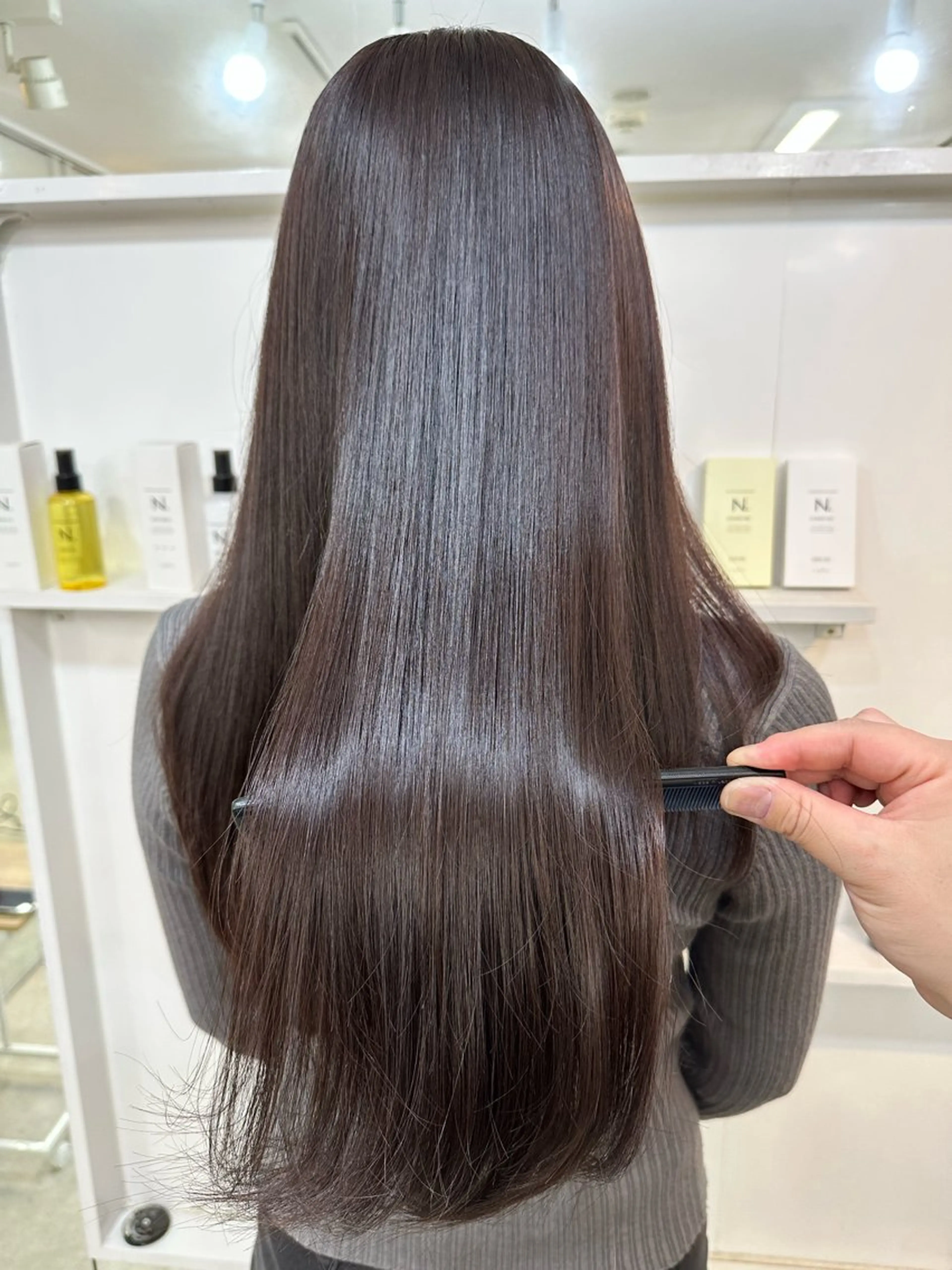 ロング カラー 髪質改善 ヘアカラー トリートメント 髪質改善/レイヤー ストウシンゴのヘアスタイル