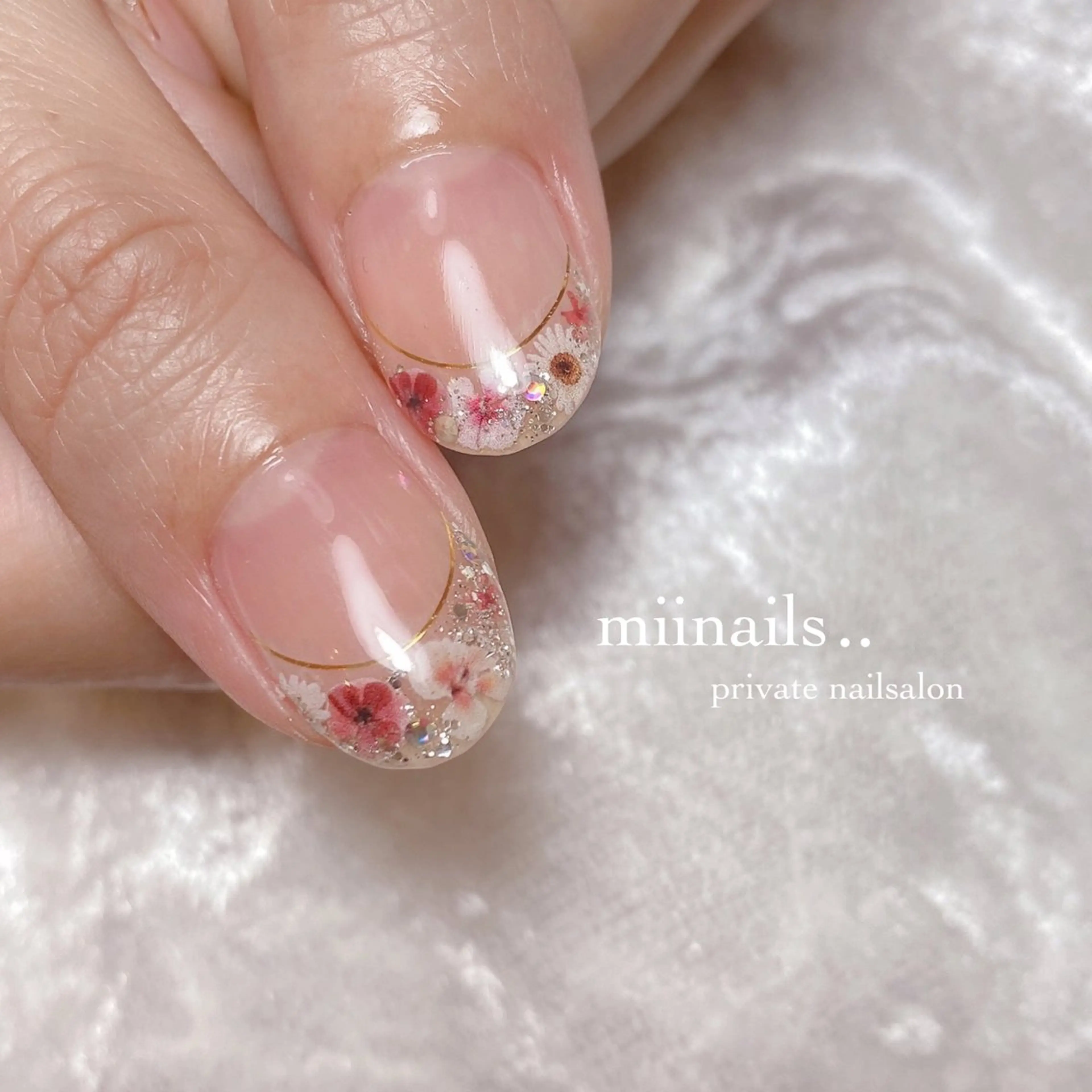 ネイル 韓国ネイル ワンホンネイル ハンドネイル nailsalon miinailsのネイルデザイン