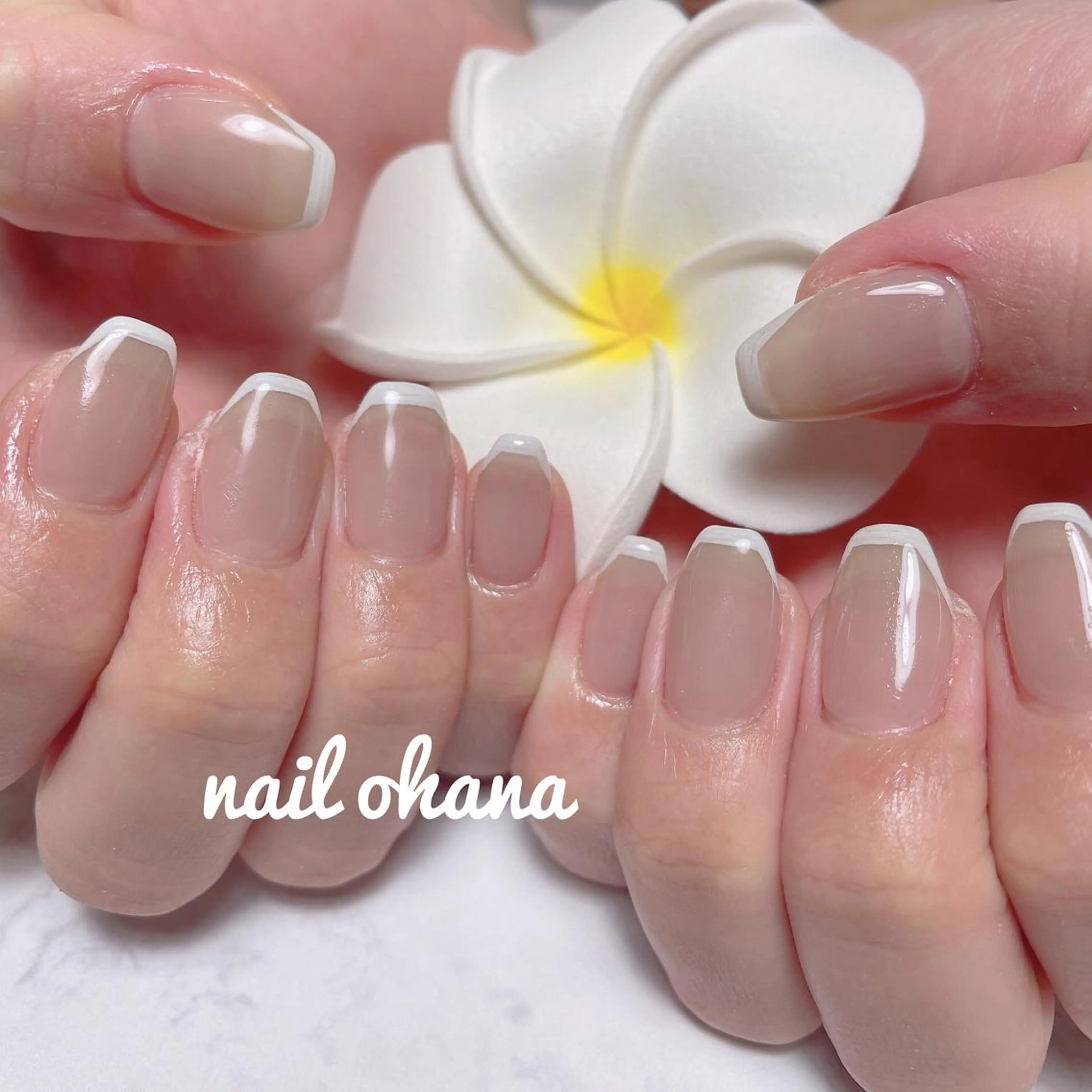 ネイル フレンチネイル ジェルネイル 持ち込み 那覇🏝️台湾人 ネイリストSHIUのネイルデザイン