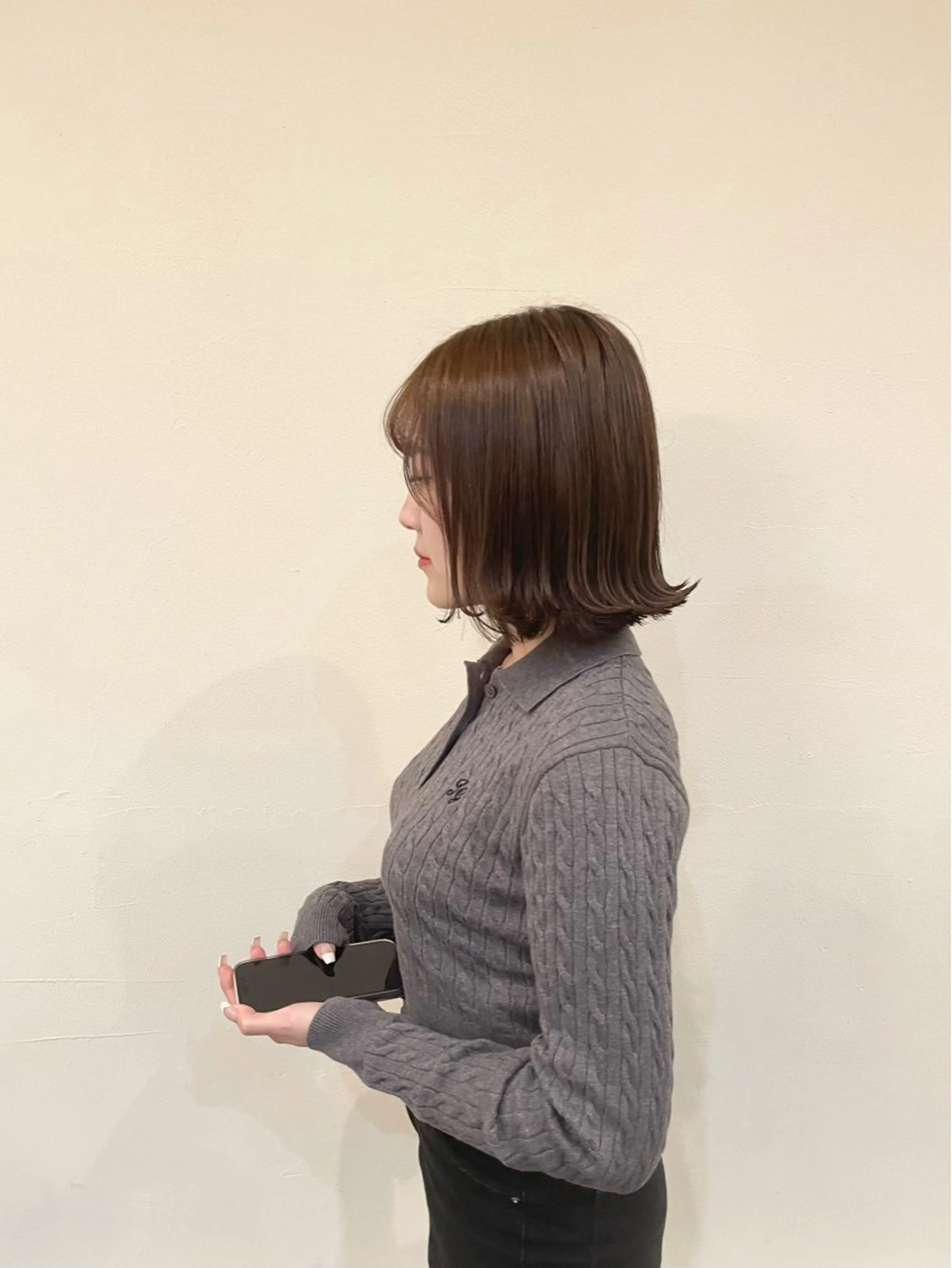 ショート ボブ 外ハネヘア Hair make VERDA所属・富永 憲一郎のヘアスタイル