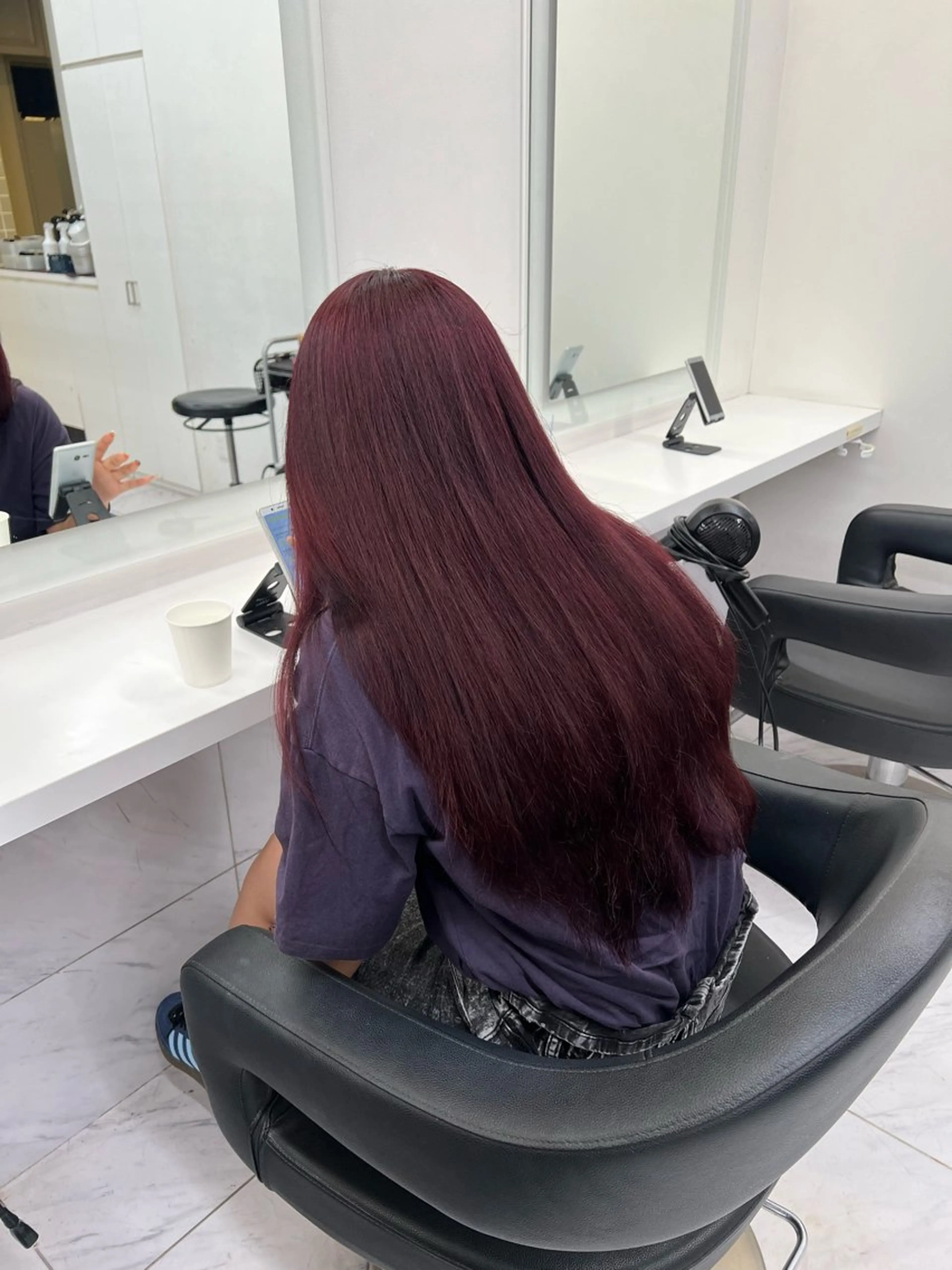 セミロング カラー カット ヘアカラー 韓国レイヤーカット /REIのヘアスタイル