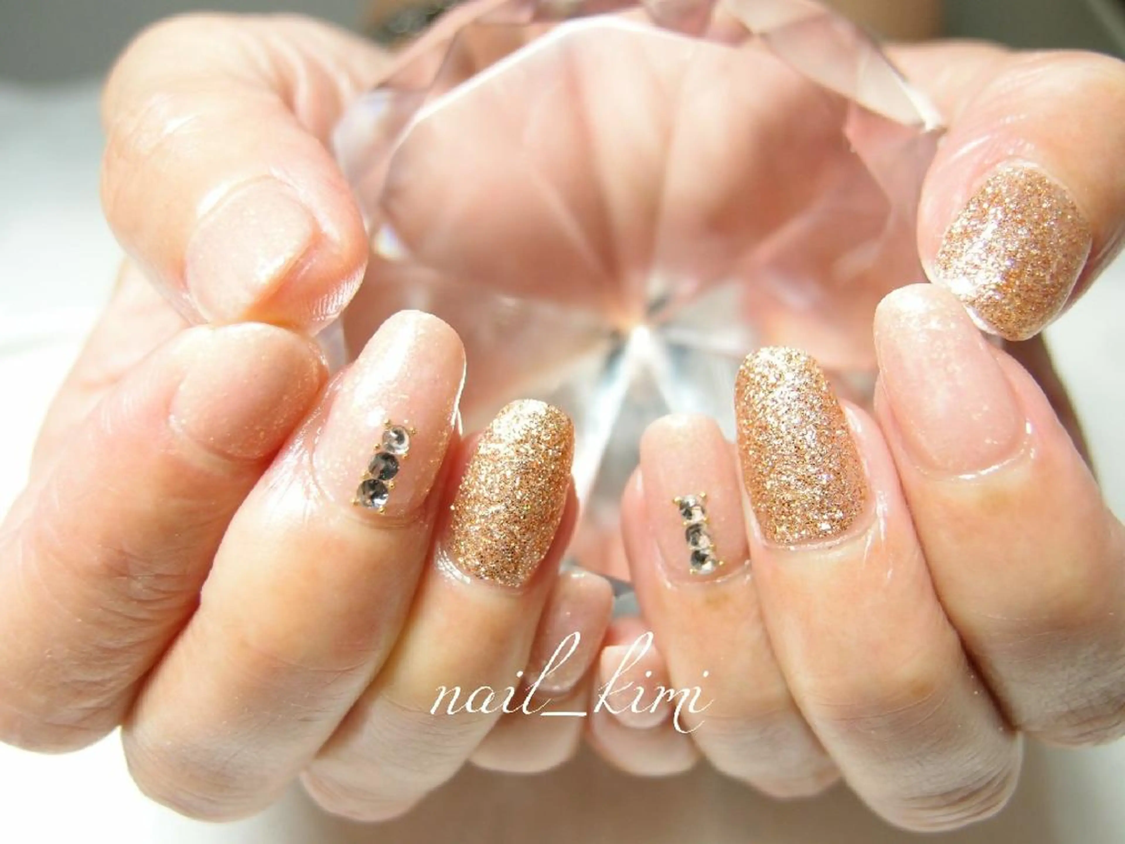 ネイル メンズ ワンカラーネイル ストーンネイル ConneQt所属・ETHOSENSE. kimikaのネイルデザイン