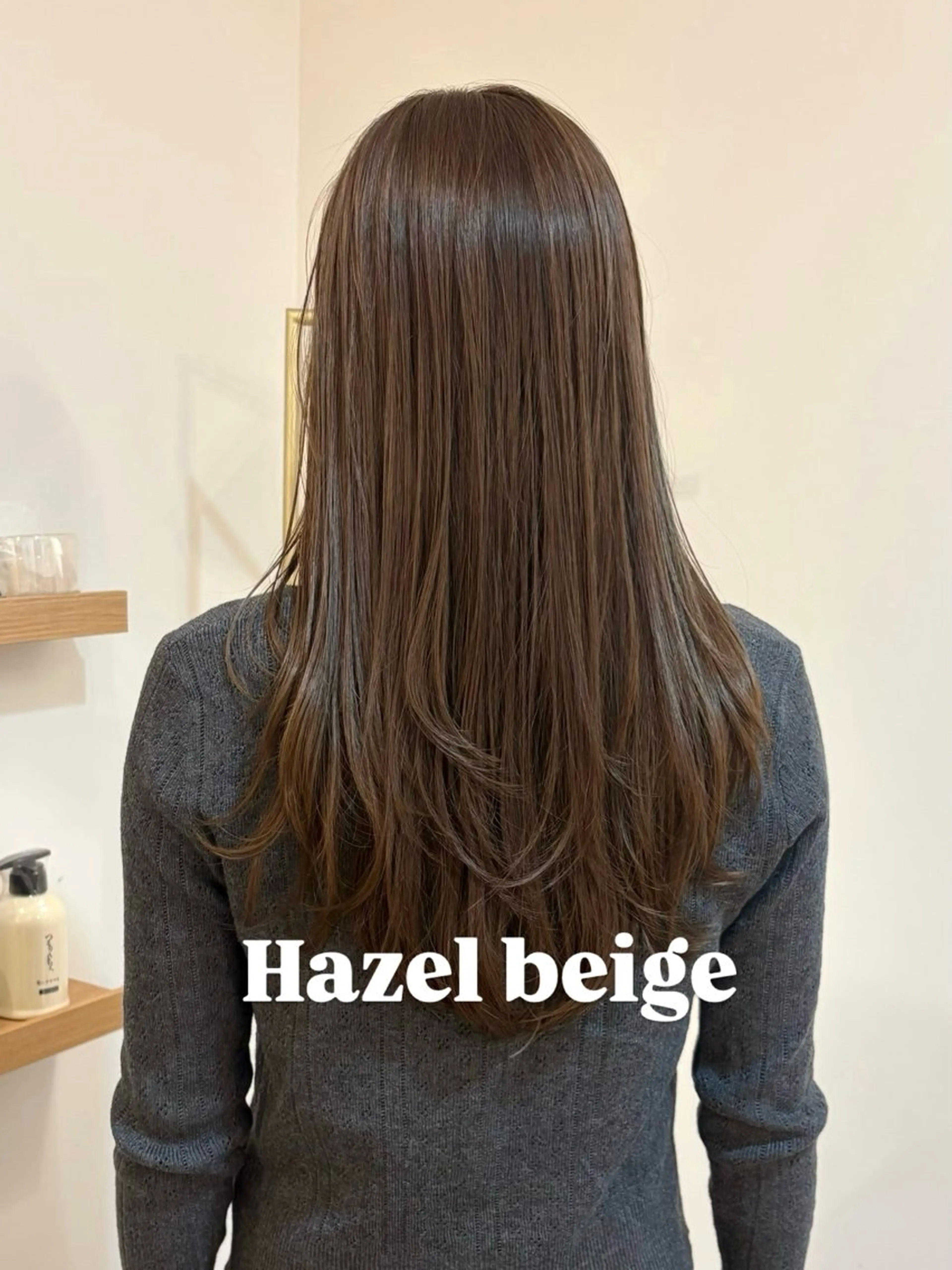 ミディアム カット ヘアカラー トリートメント 似合わせ/透明感 /レイヤー/りほ🤍のヘアスタイル