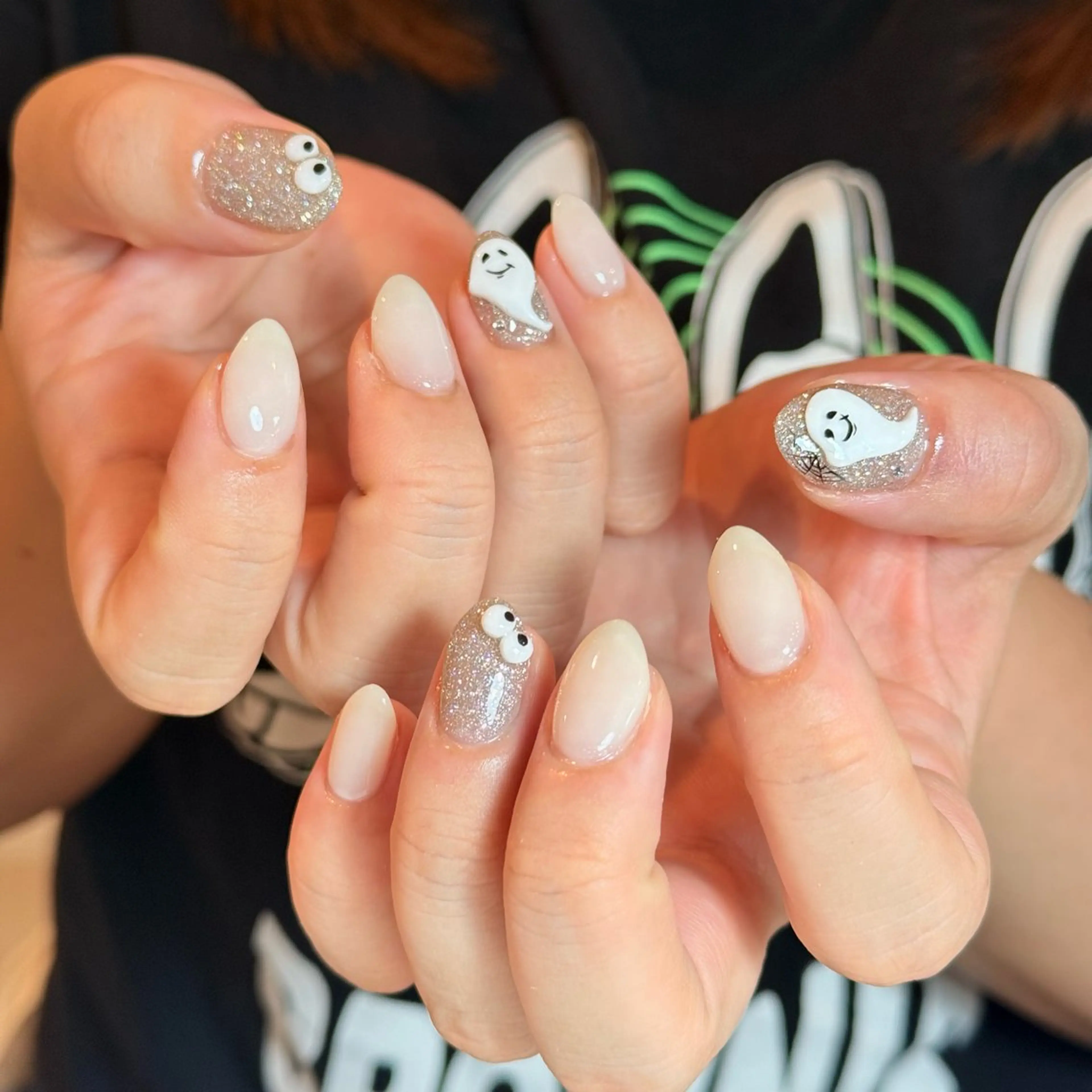 ネイル チークネイル フラッシュネイル フレンチネイル グラデーション キラキラネイル ハンドネイル Risa_ Nailのネイルデザイン