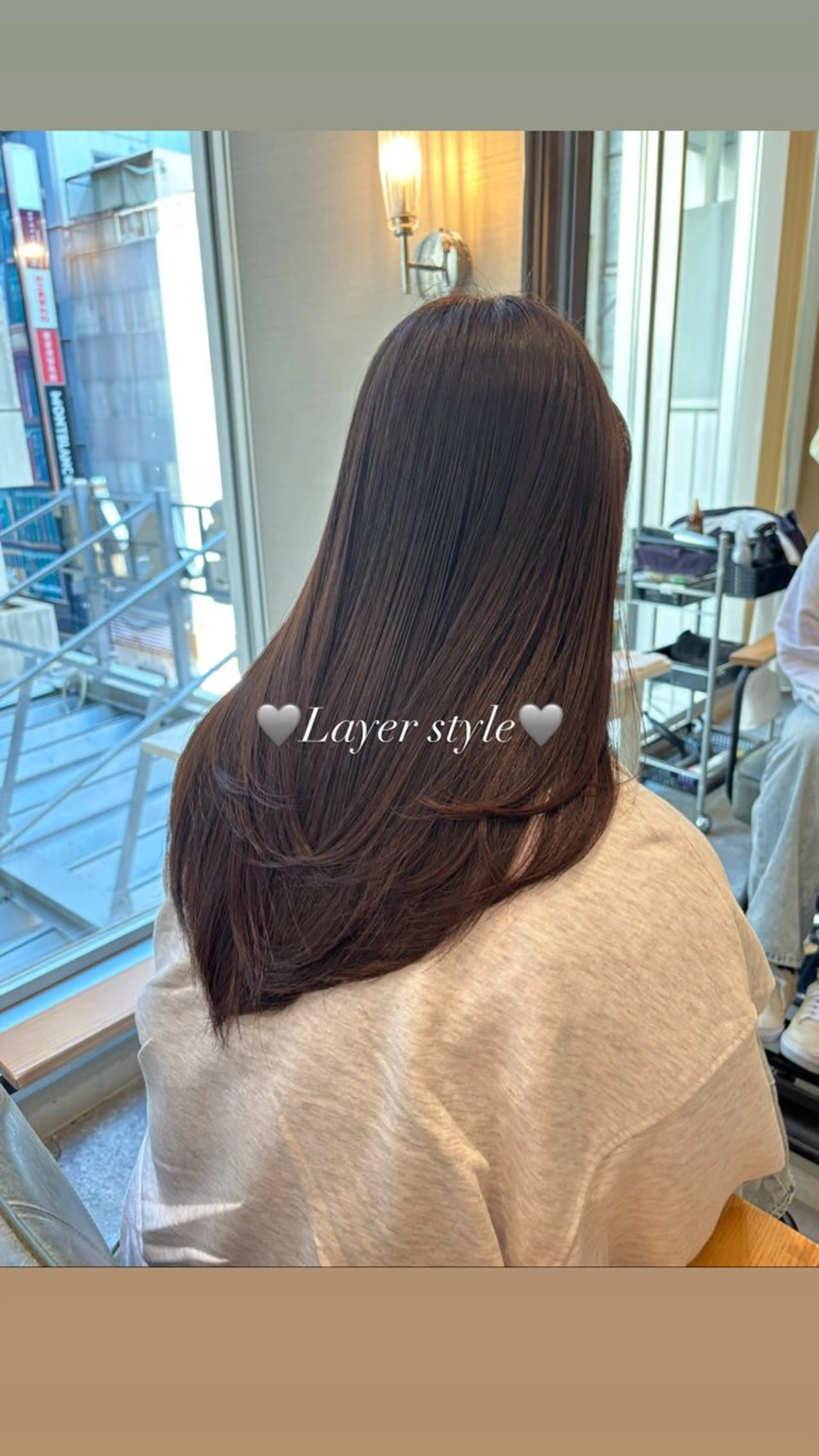 ロング 髪質改善 レイヤーカット collet ginza所属・【髪質改善】カラー 韓国ヘア🎀RISAのヘアスタイル