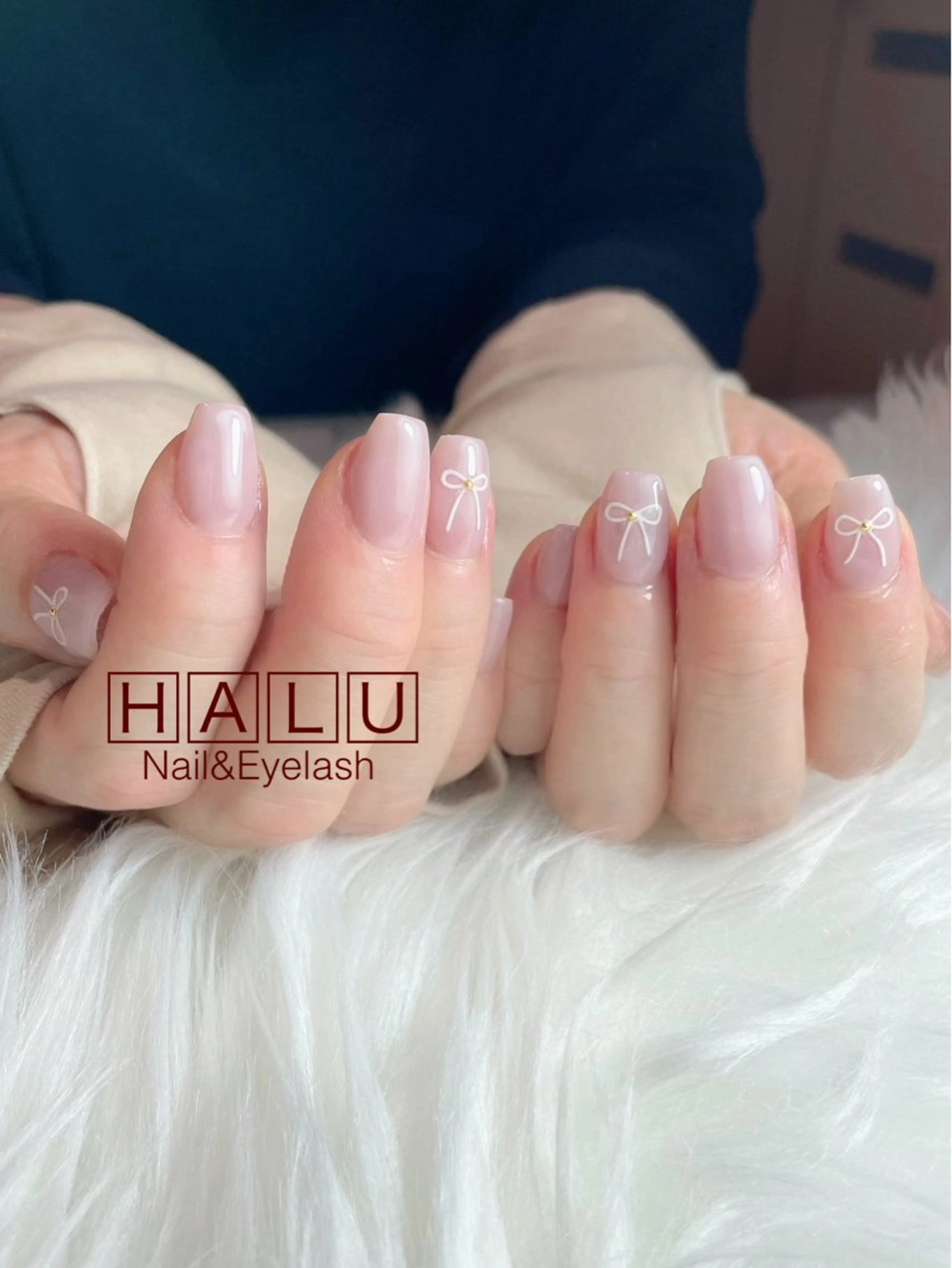 ネイル リボン HALU ハルのネイルデザイン