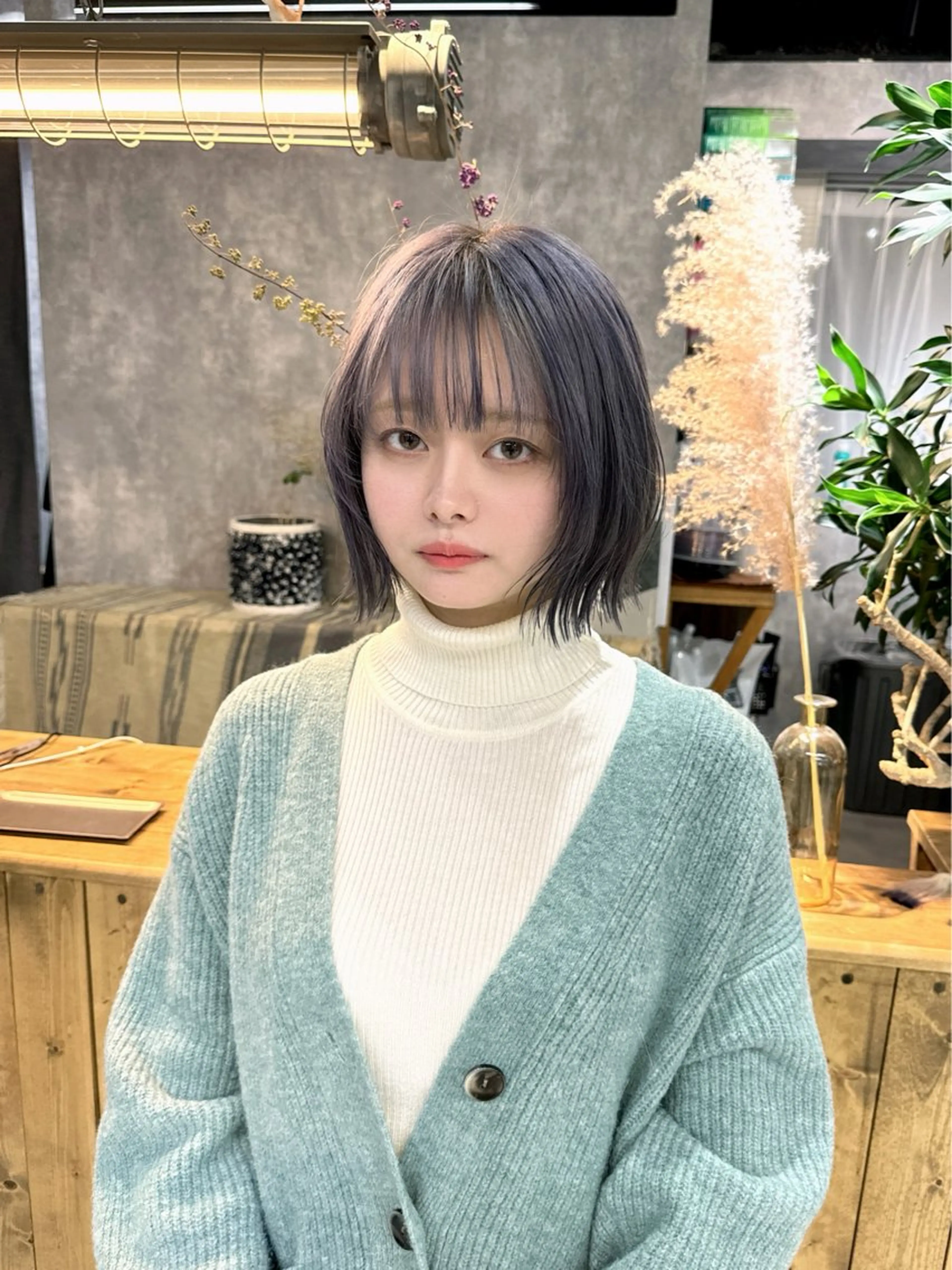 ショート カラー ブリーチ ケアブリーチ ダブルカラー イヤリングカラー ハイトーンカラー 【.ico】心斎橋 飛田ゆうきのヘアスタイル