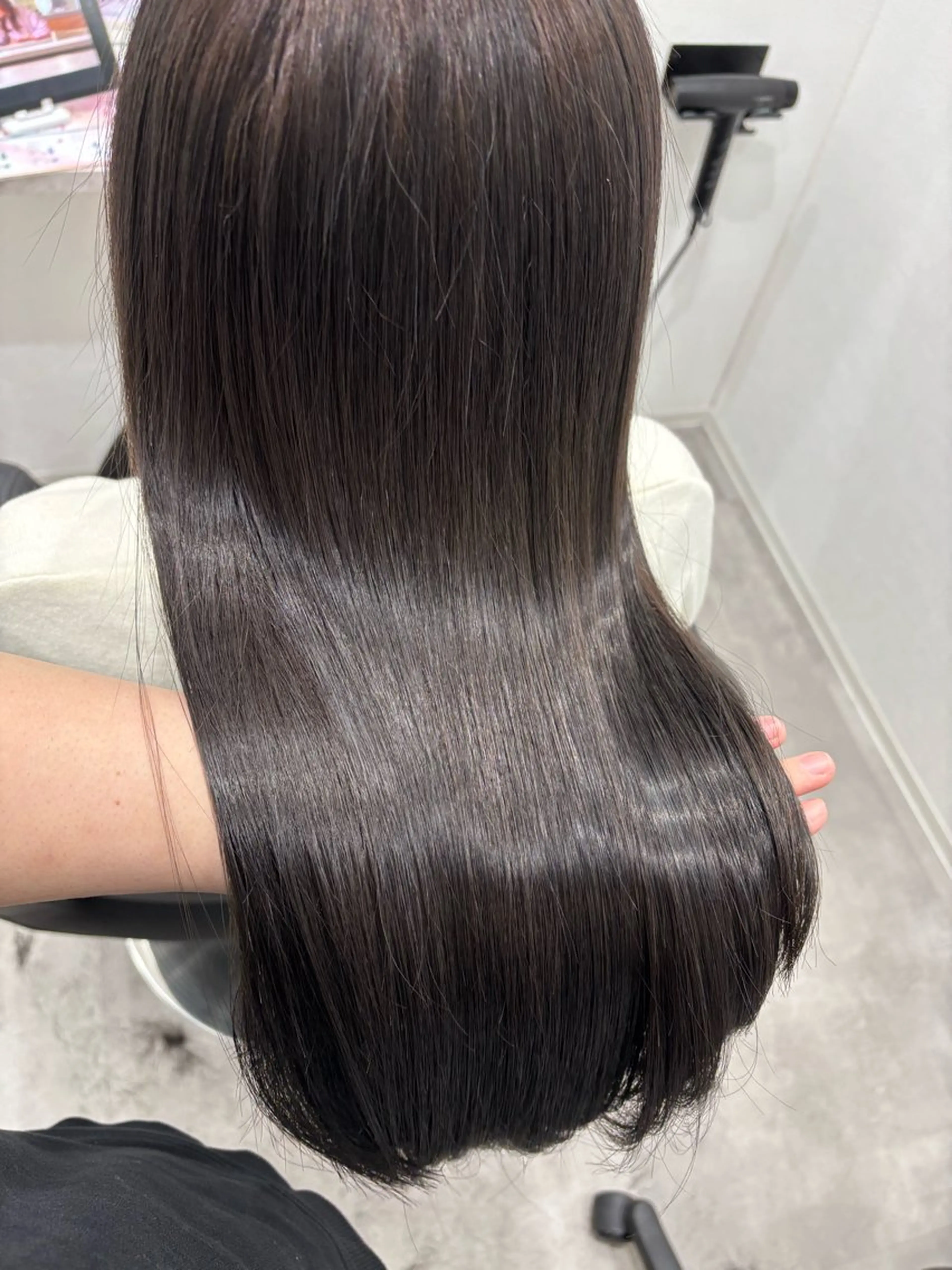 ロング カラー 透明感カラー グレージュ カット ヘアカラー トリートメント ヘッドスパ 髪質改善/透明感 カラー/内藤有須加のヘアスタイル