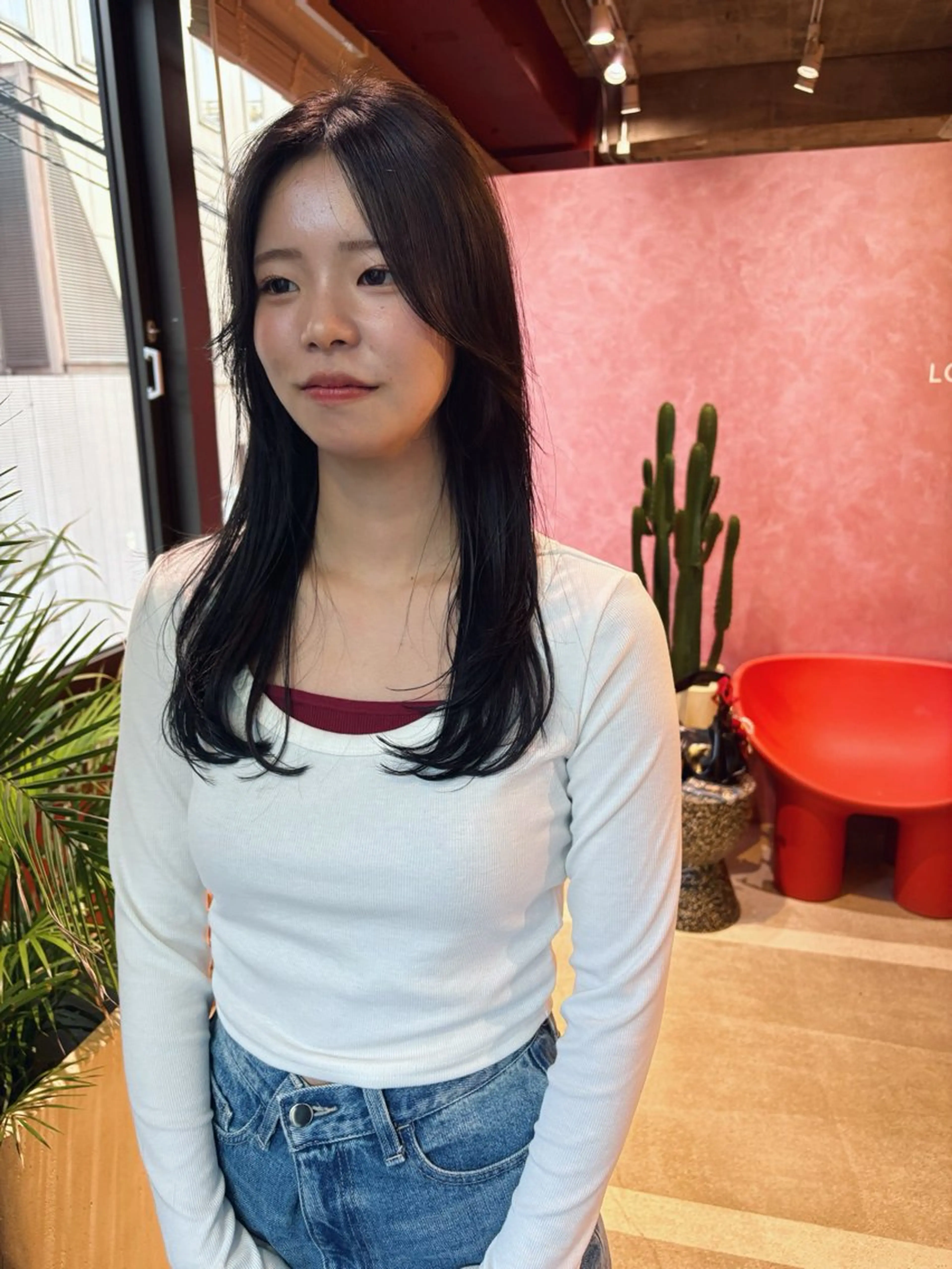 ロング カット ヘアカラー トリートメント レイヤーカット ✨️奥田良太✨️のヘアスタイル