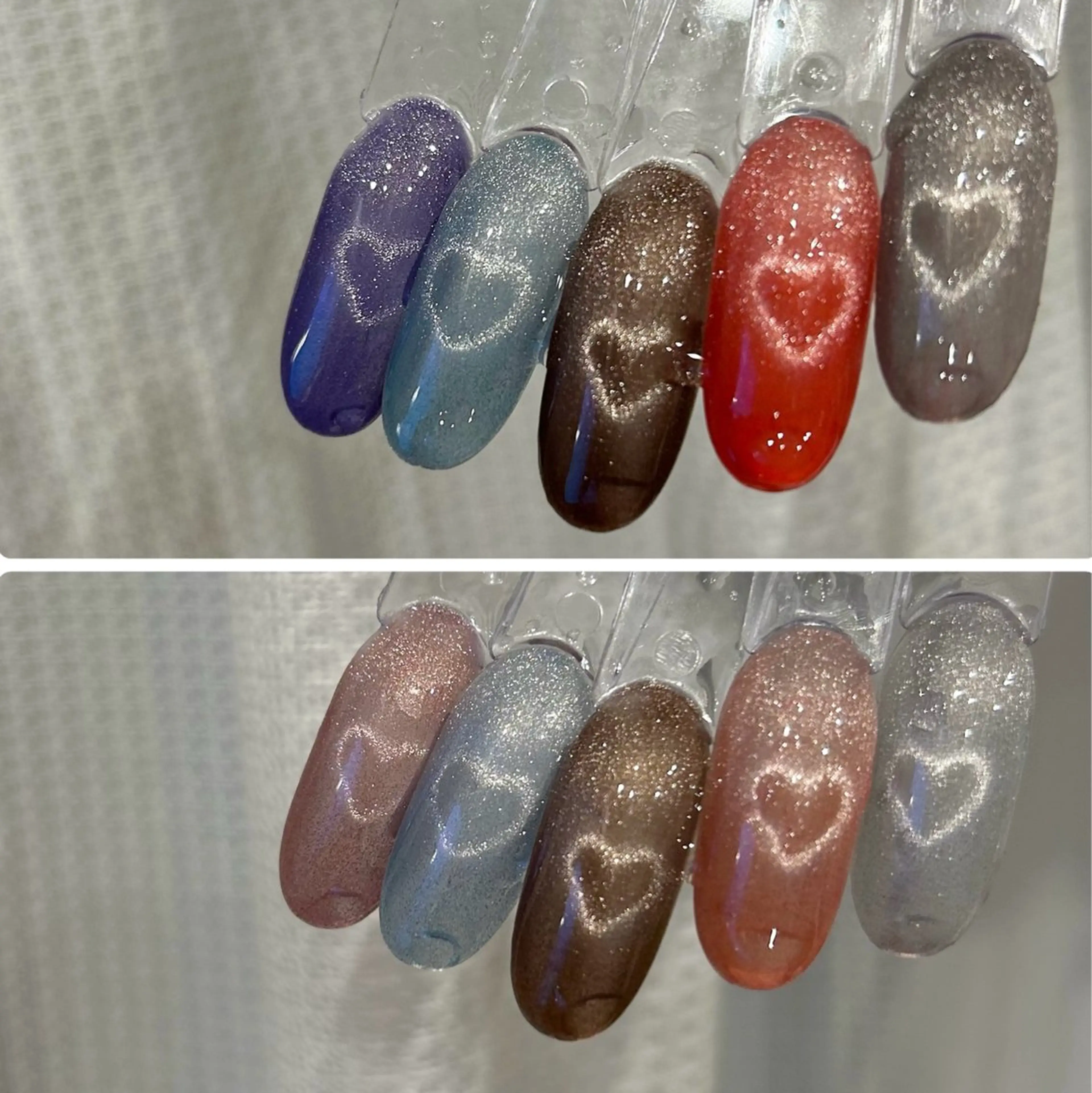 ネイル ハート マグネットネイル パラあり！フィルイン 推しネイル大歓迎！のネイルデザイン