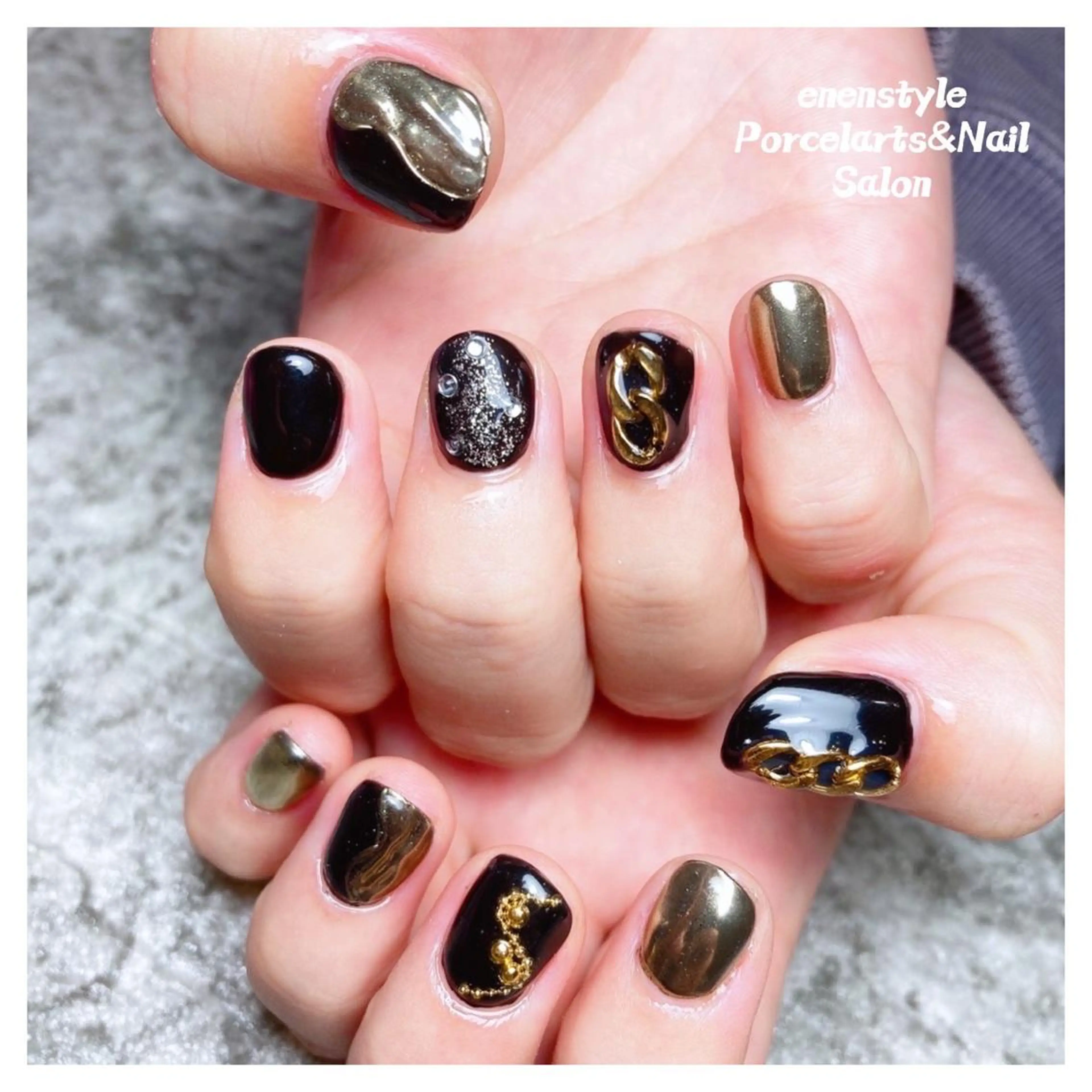 ミディアム ネイル 👑enen style👑のネイルデザイン