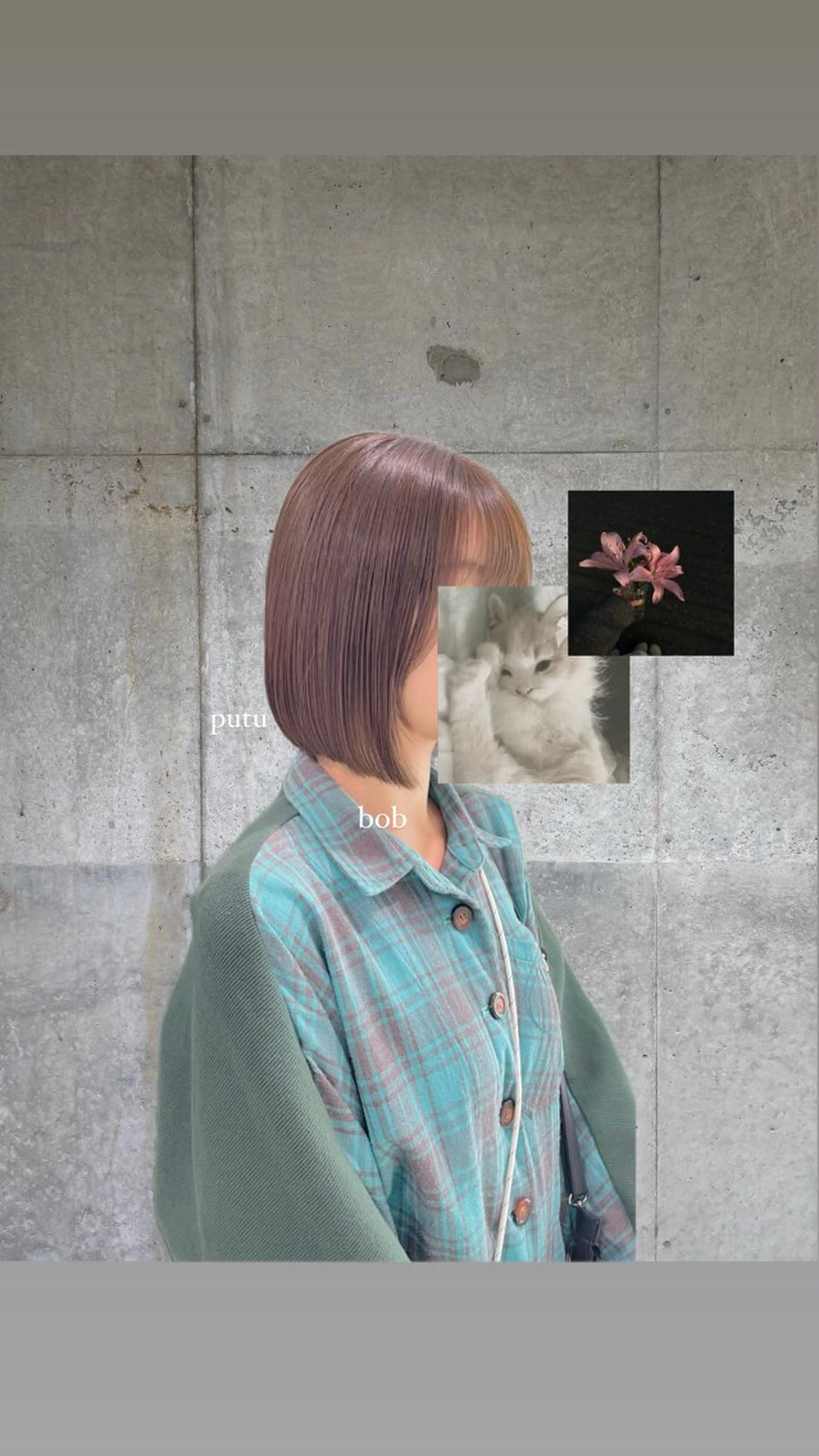 ショート カラー ボブ 透明感カラー・レイヤ ー🎀amika🎀のヘアスタイル