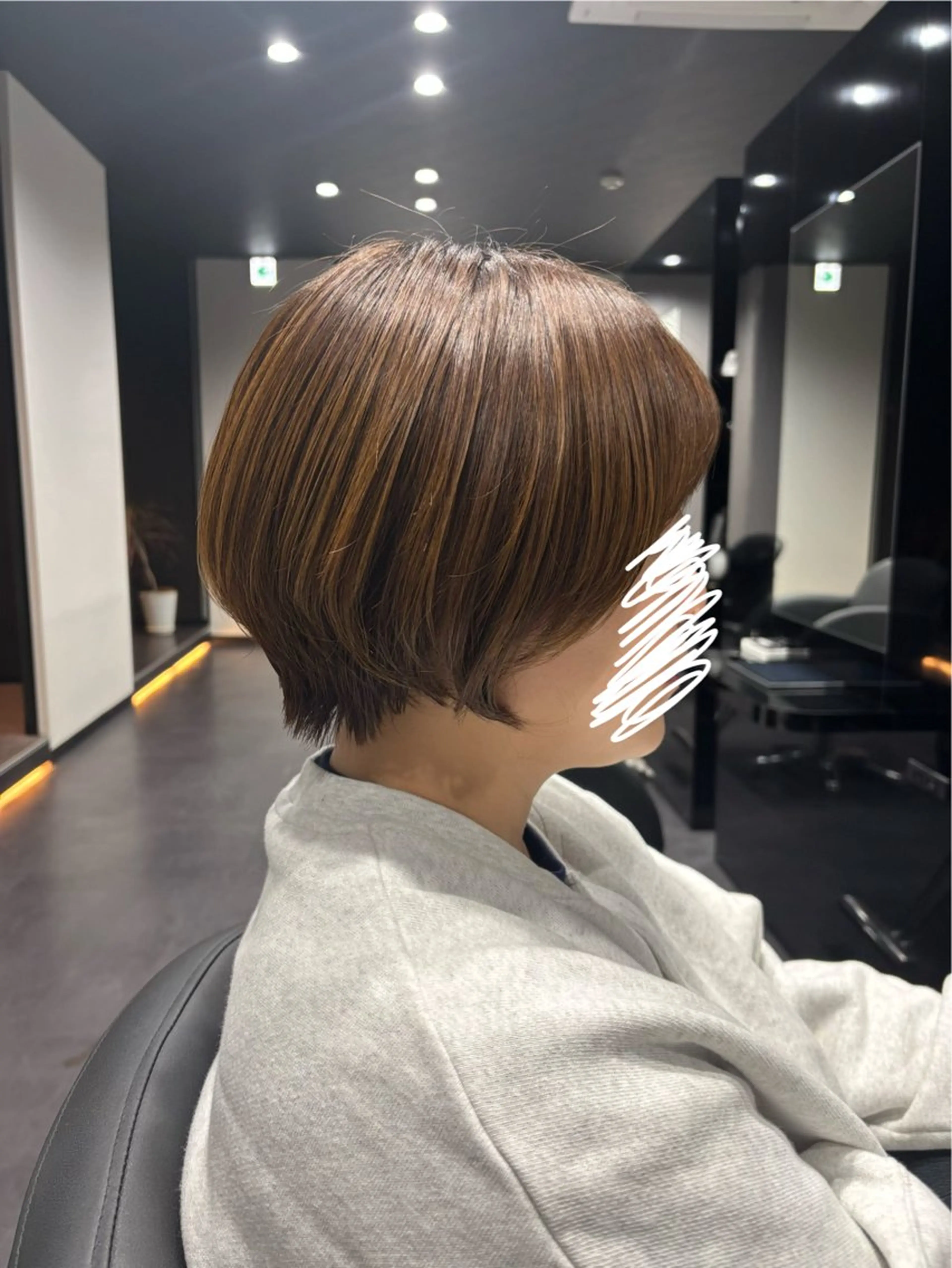ショート くびれヘア ショートヘア 福島 菜摘のヘアスタイル