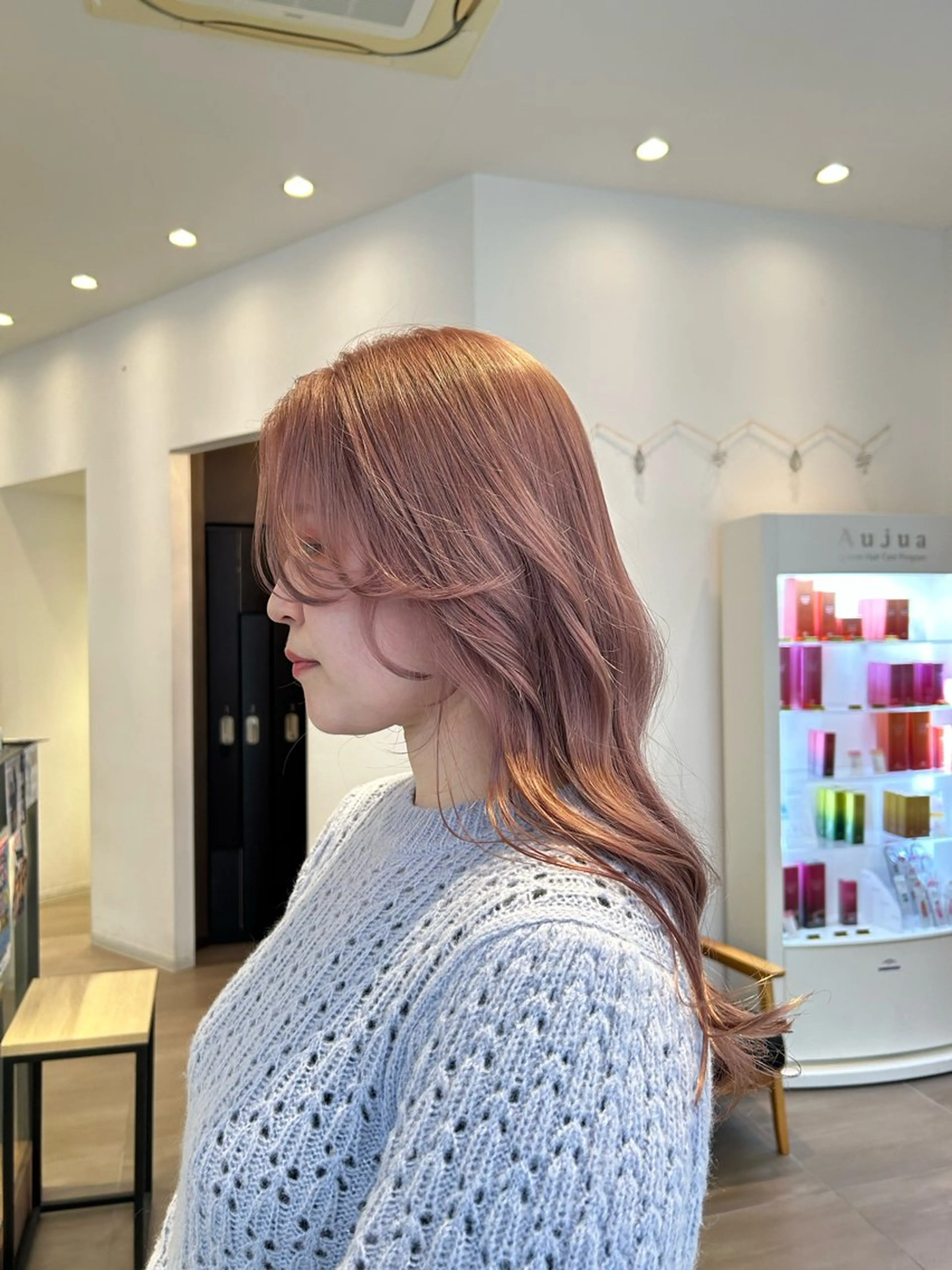 カラー ベージュカラー ピンクカラー ピンクベージュ カット ヘアカラー brace あべの/ Nicoのヘアスタイル