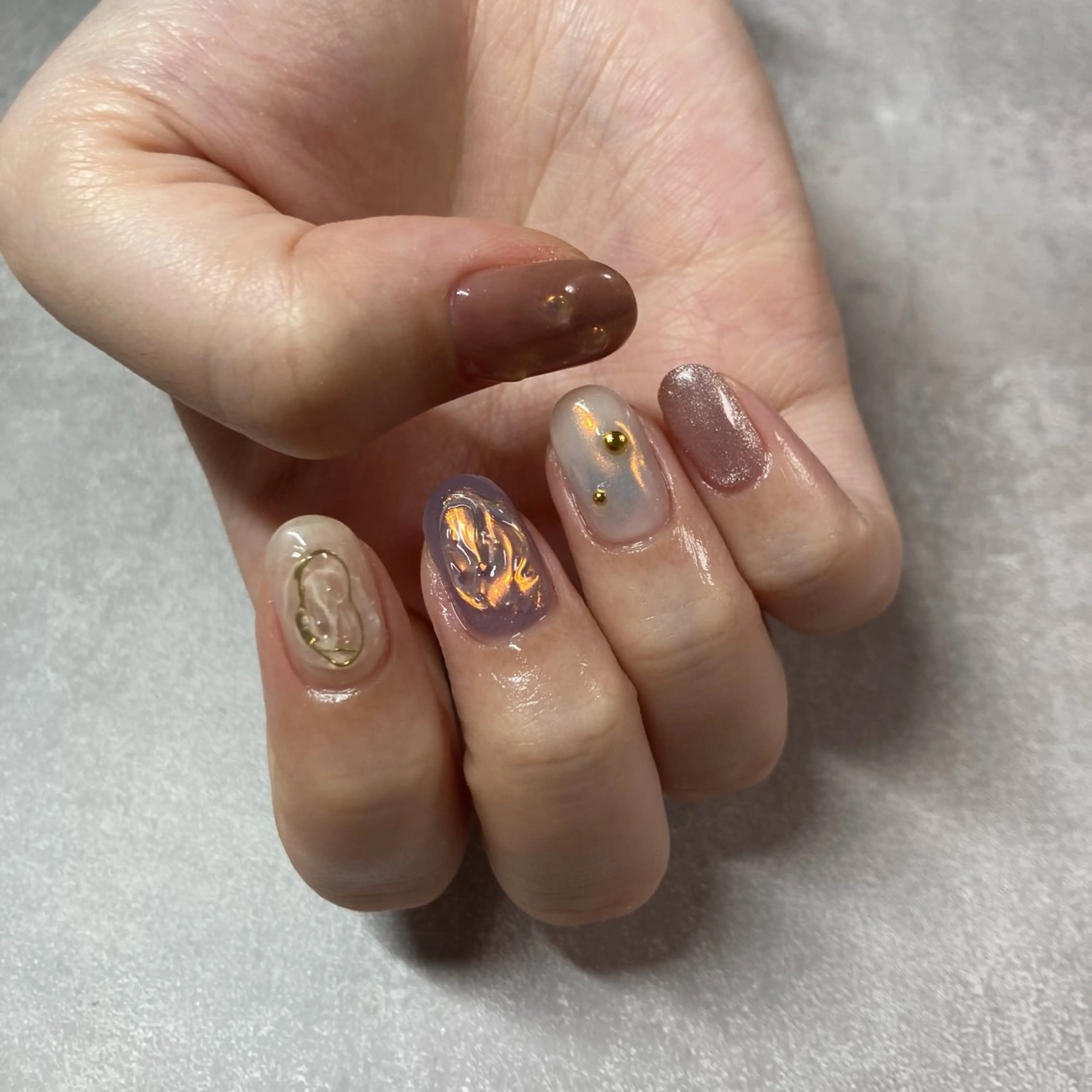ネイル マグネットネイル ハンドネイル nails by sayaのネイルデザイン