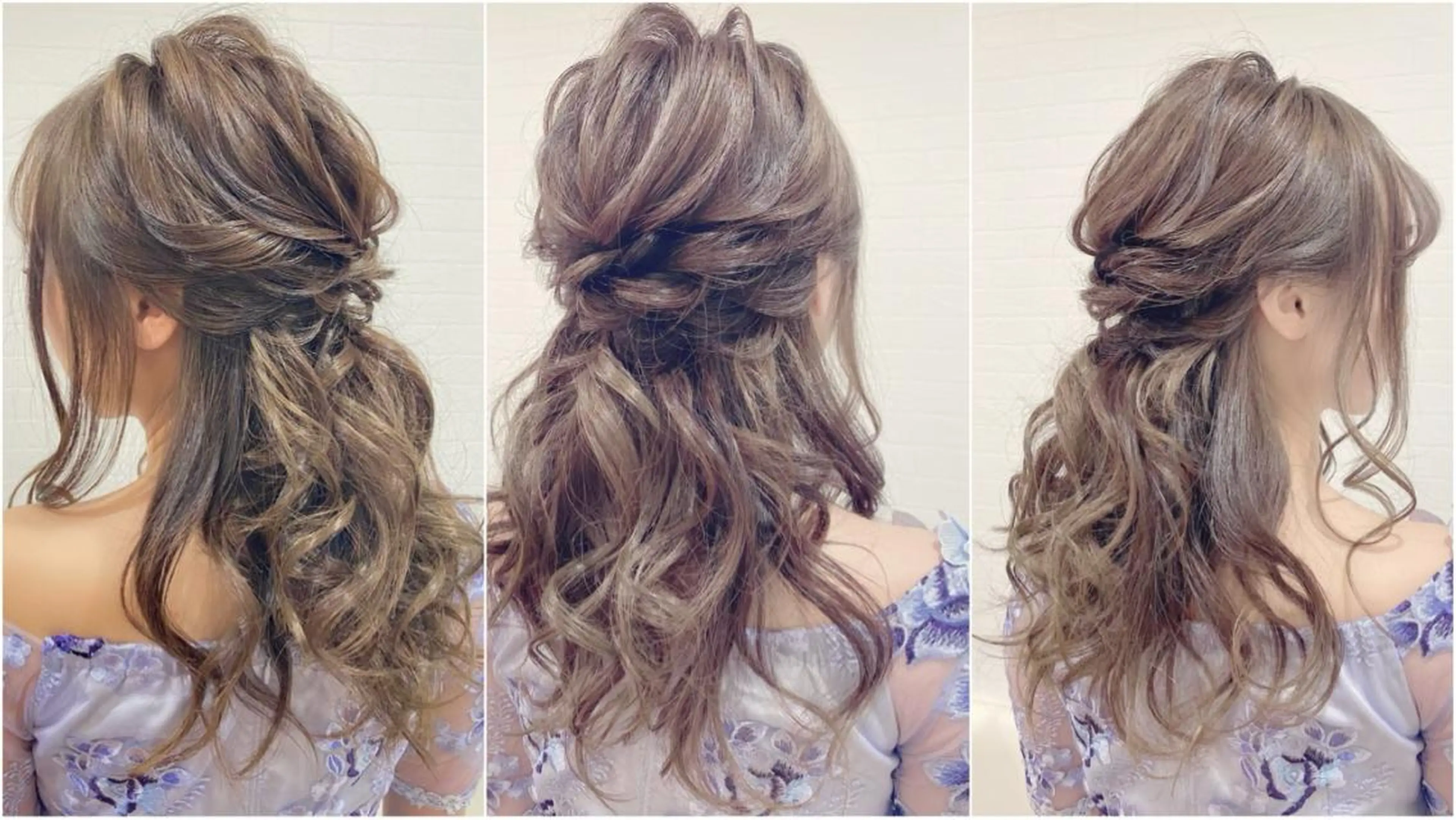 ヘアアレンジ ハーフアップ ヘアセット GRANLUSSO 〜グランルッソ駅前店所属・木口 嘉美のヘアスタイル