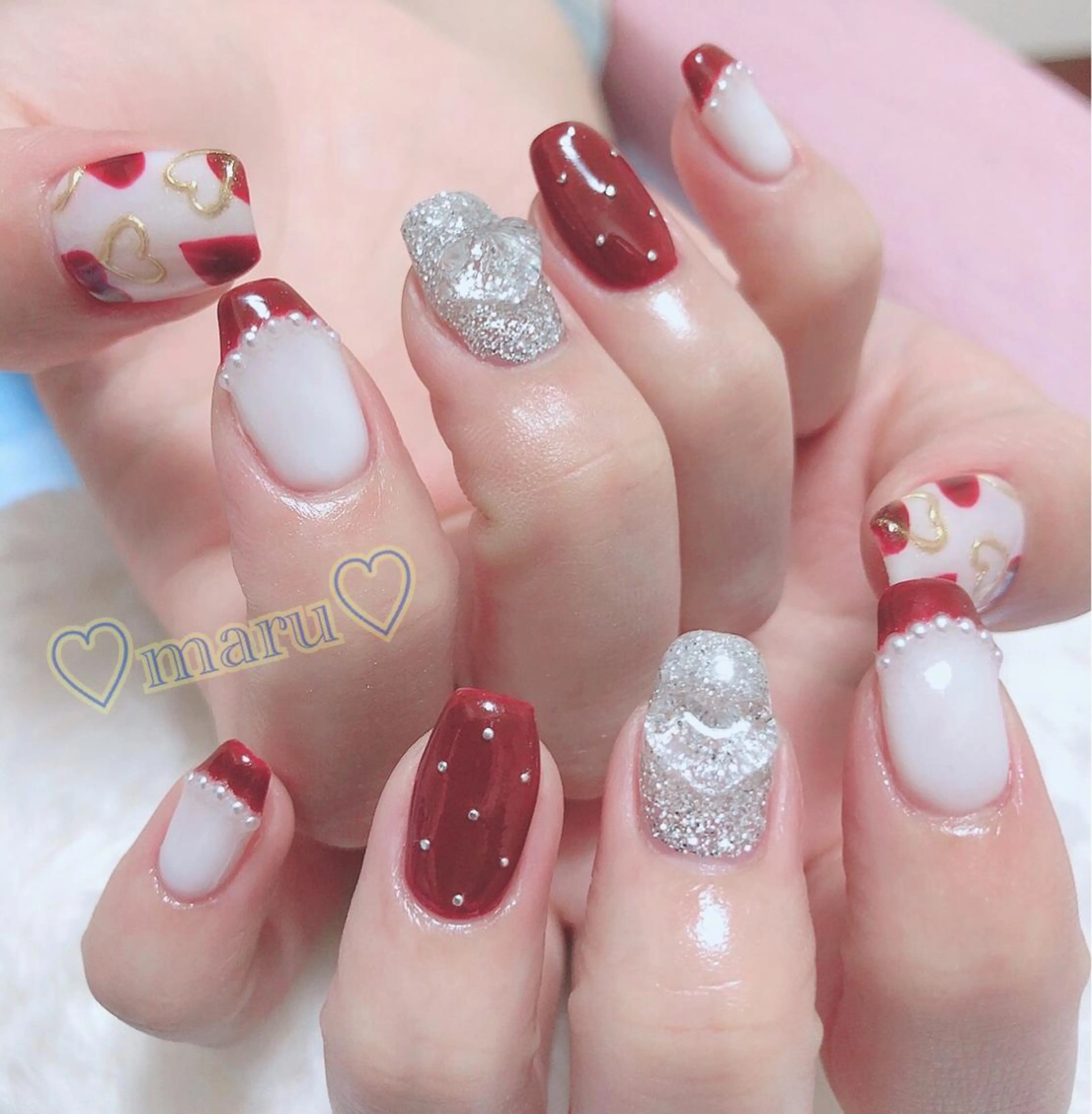 ネイル ハンドネイル フットネイル まるみ ♡のネイルデザイン