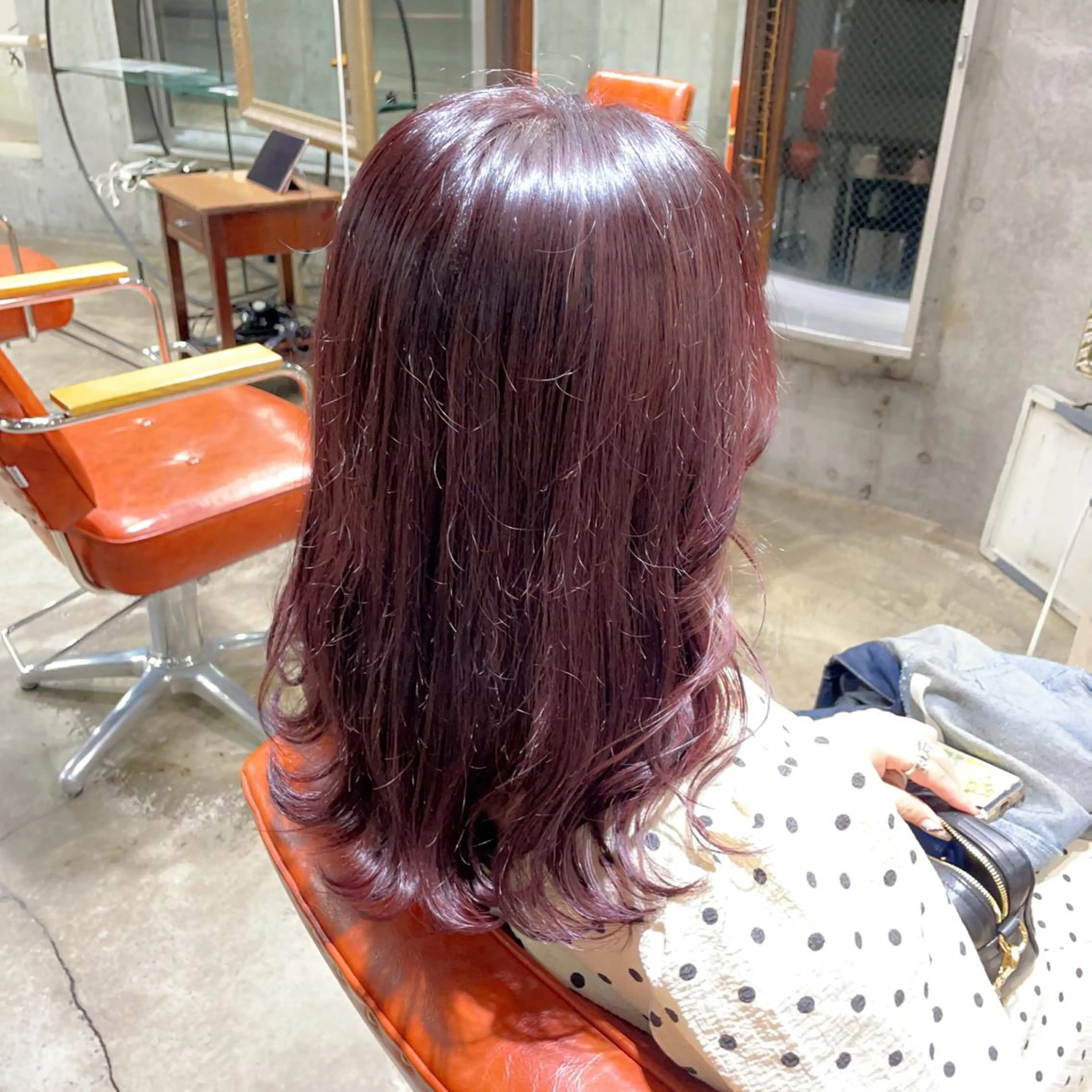 ミディアム カラー ピンクカラー ヘアカラー 🕊miki モテ髪🫧のヘアスタイル