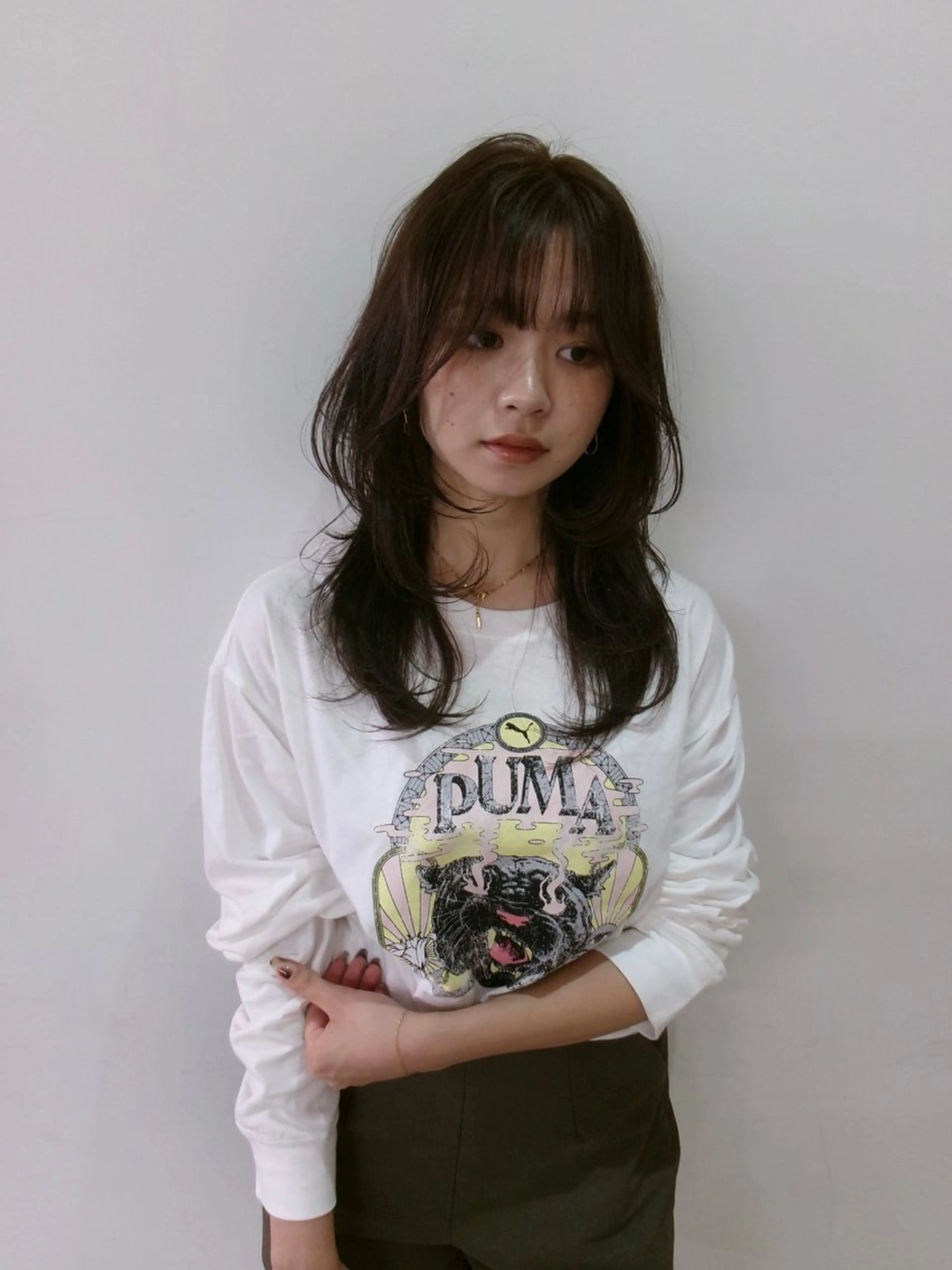 セミロング カラー カット ヘアカラー MARU レイヤー/パーマのヘアスタイル