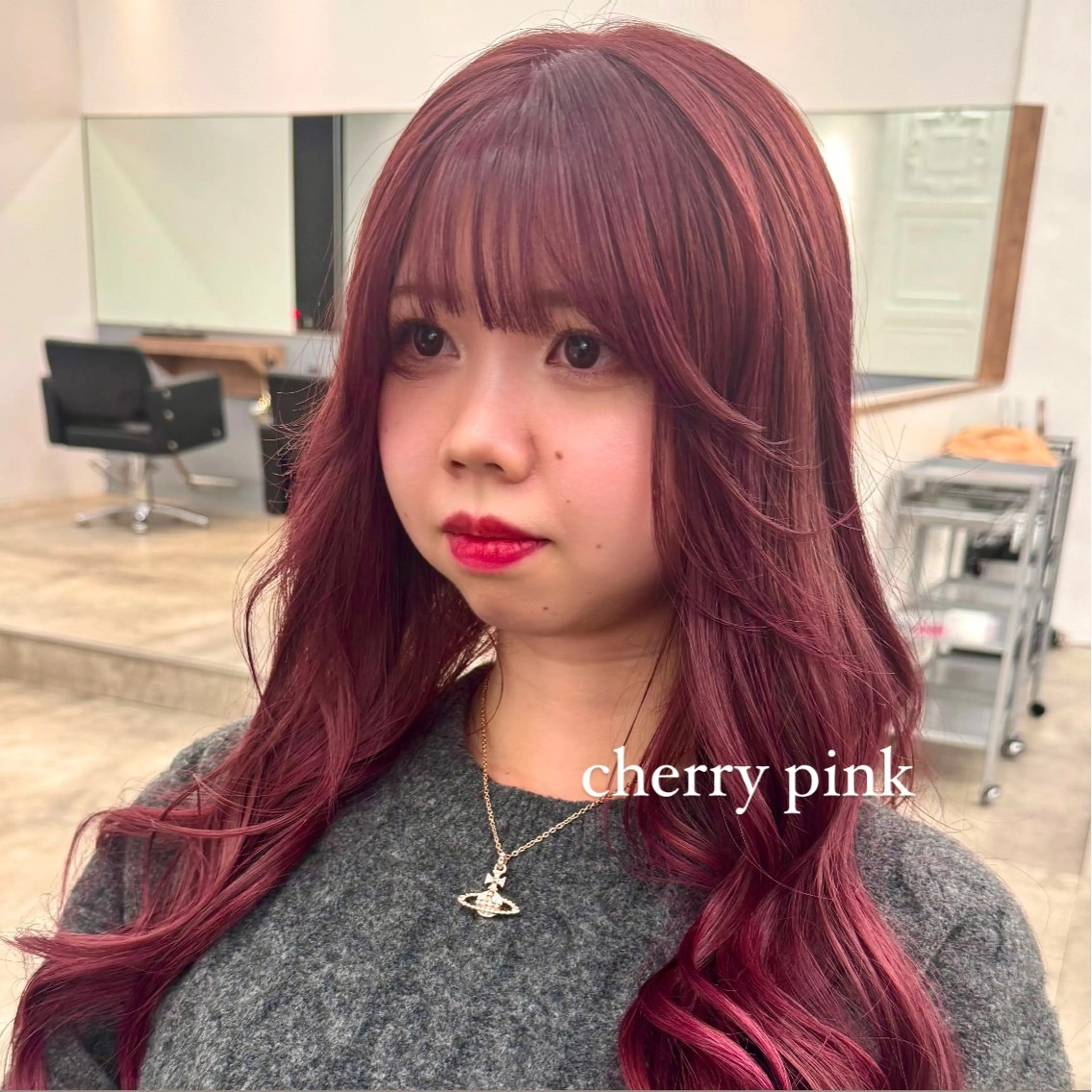 ミディアム カラー ヘアアレンジ ブリーチ ピンクカラー ボブ/レイヤー/ 艶髪/HANA💗のヘアスタイル